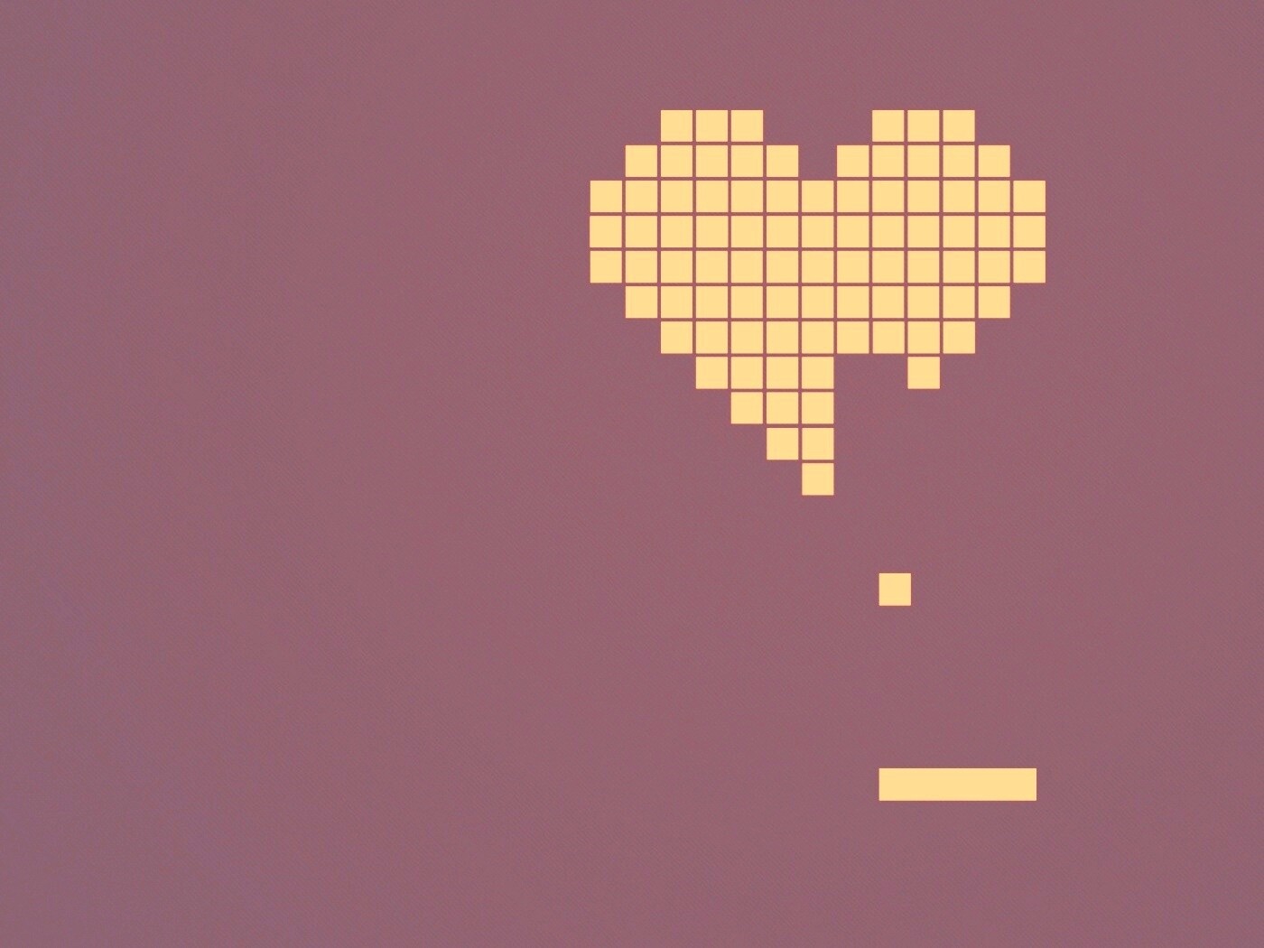 Уровень в виде сердца обои