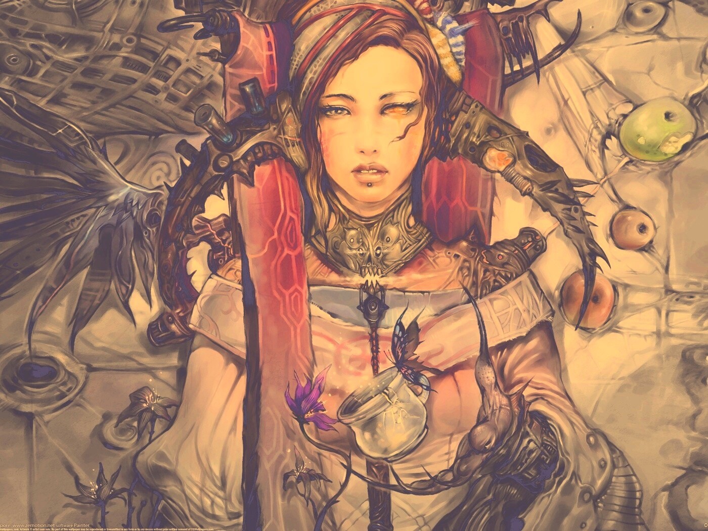 Странная девушка обои