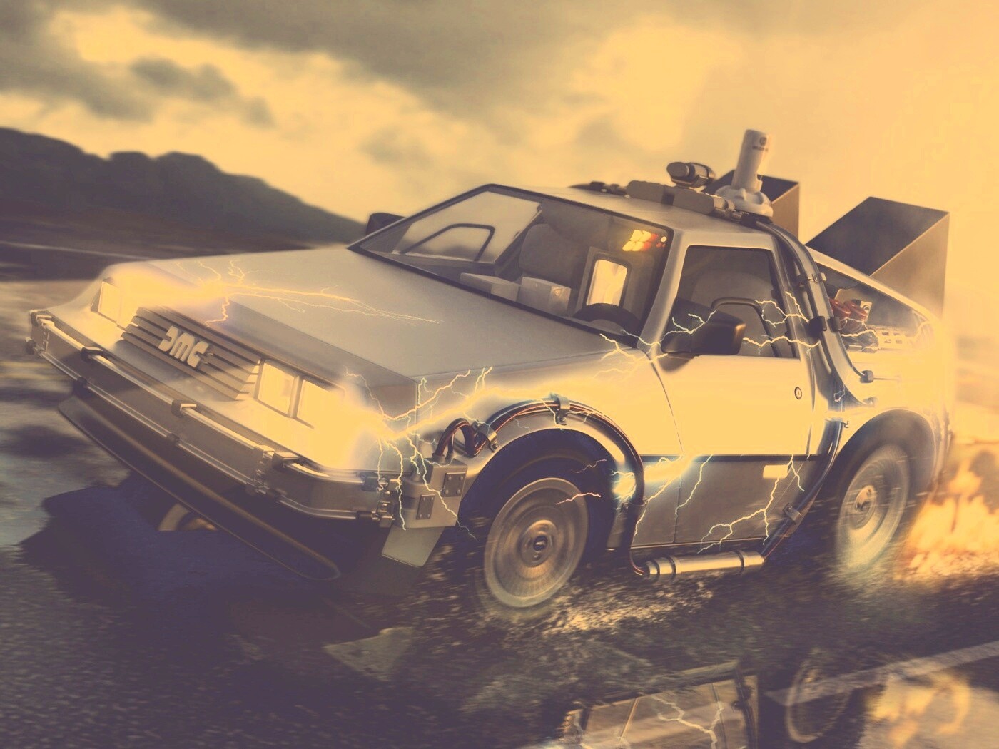 Машина времени обои