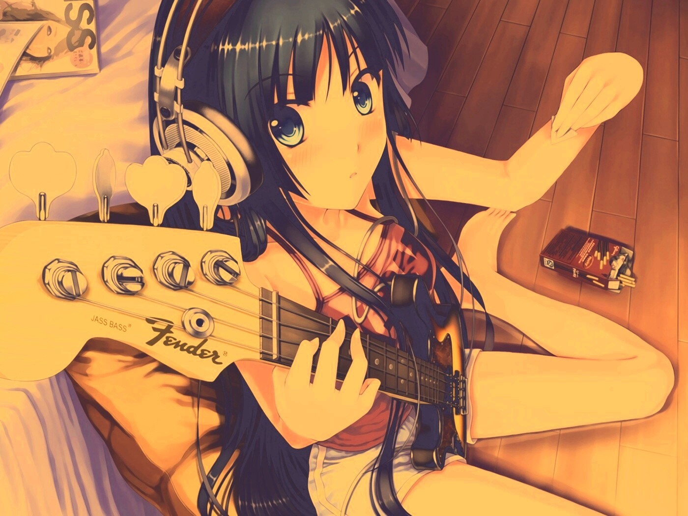 Лоли с гитарой обои