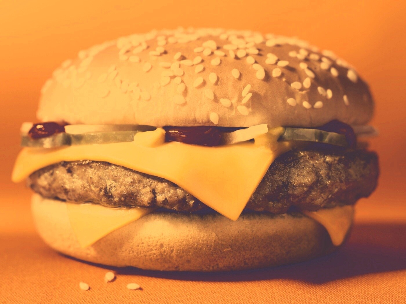 Сочный чизбургер обои