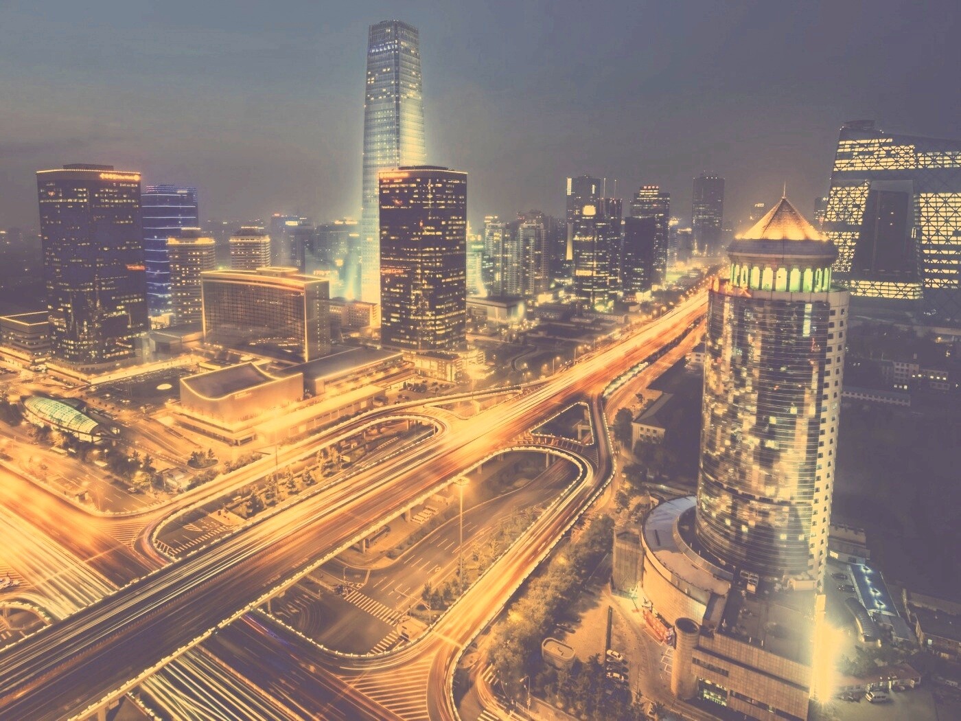 Городская развязка обои