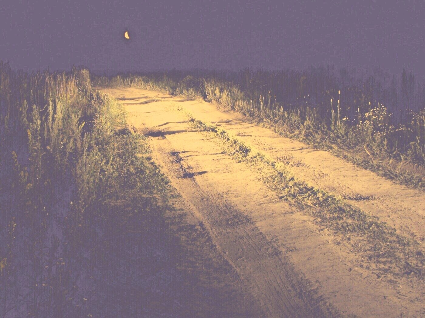 Ночная дорога обои