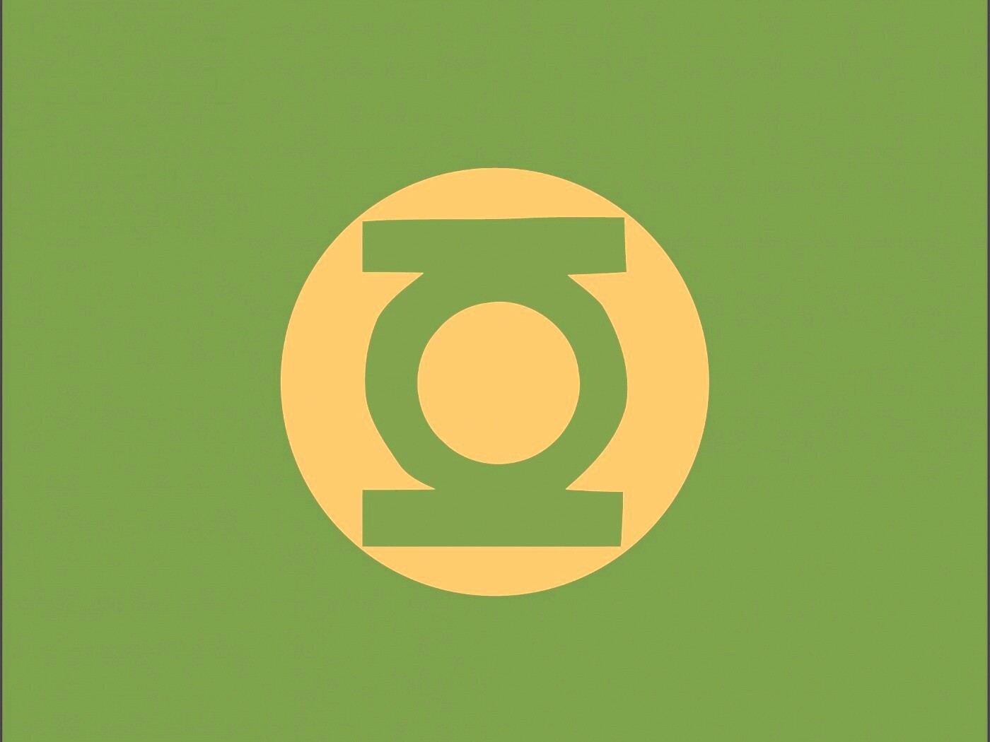 Знак Зеленого фонаря обои