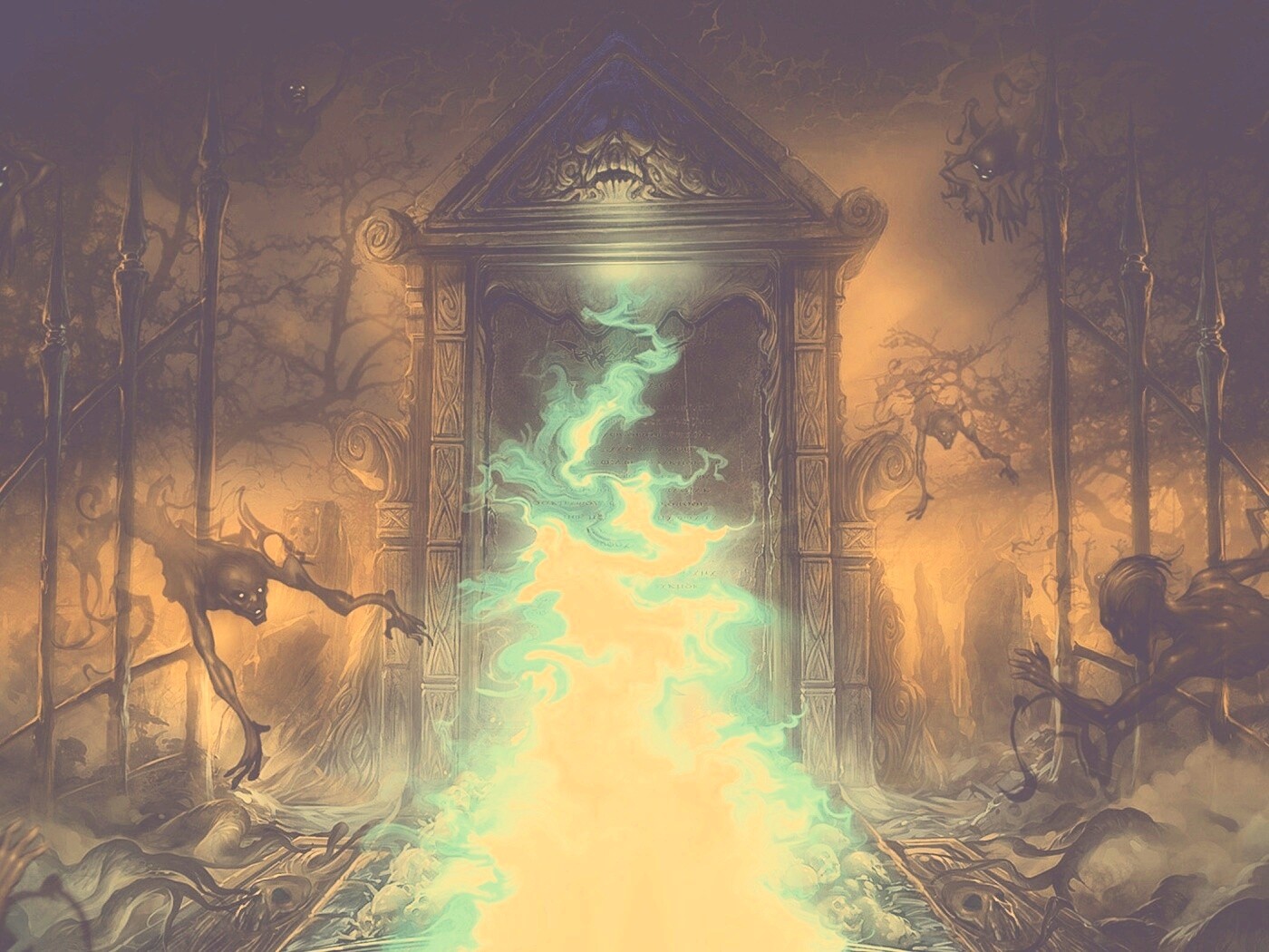 Демонические врата обои