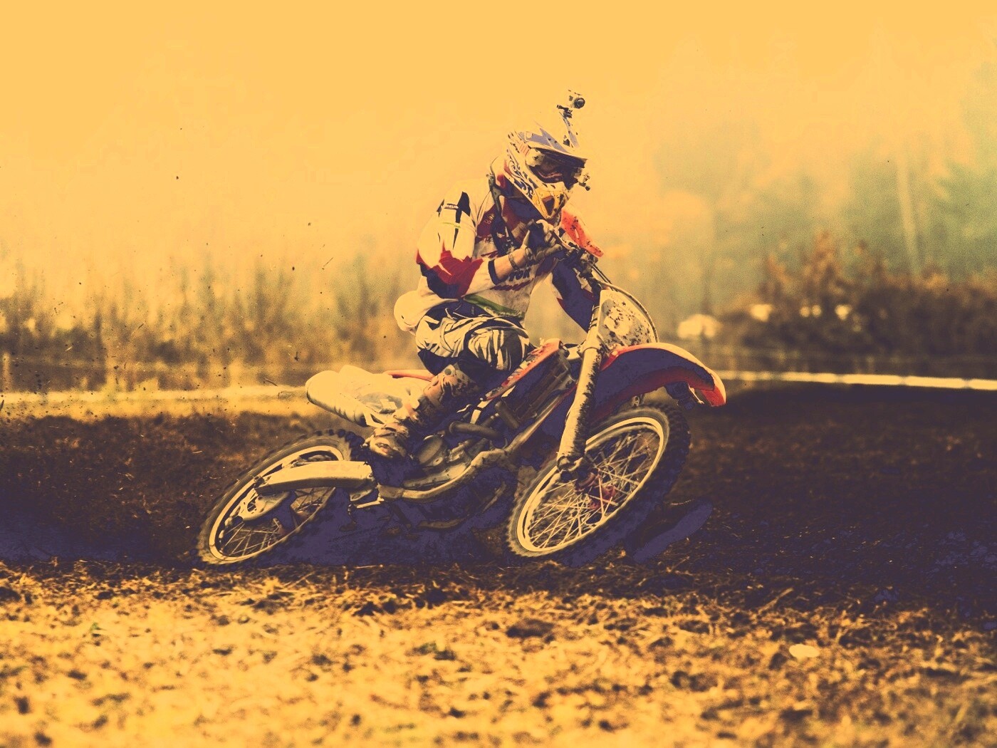 Зрелищное ралли на мотоциклах обои