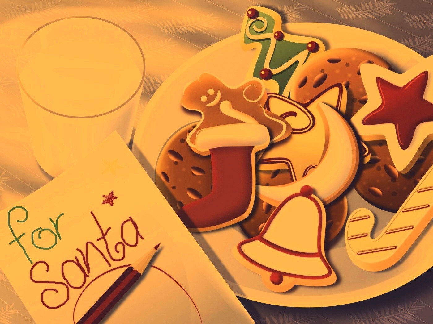 Сладости для санты обои