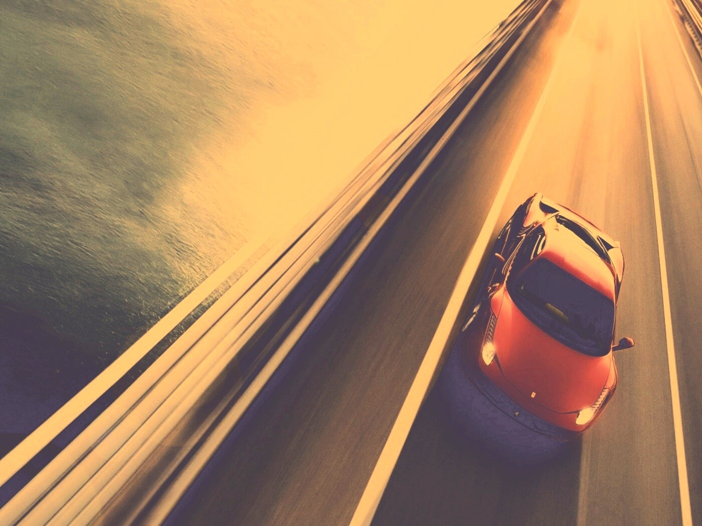 Суперкар на трассе обои