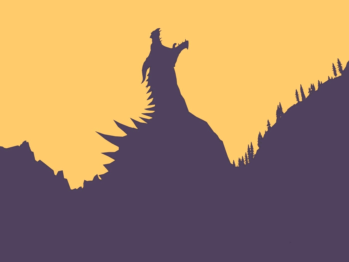 Крик из The Elder Scrolls V: Skyrim обои