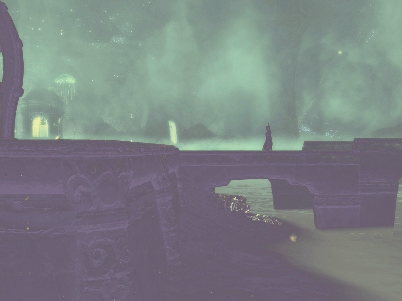 Светящийся путь обои