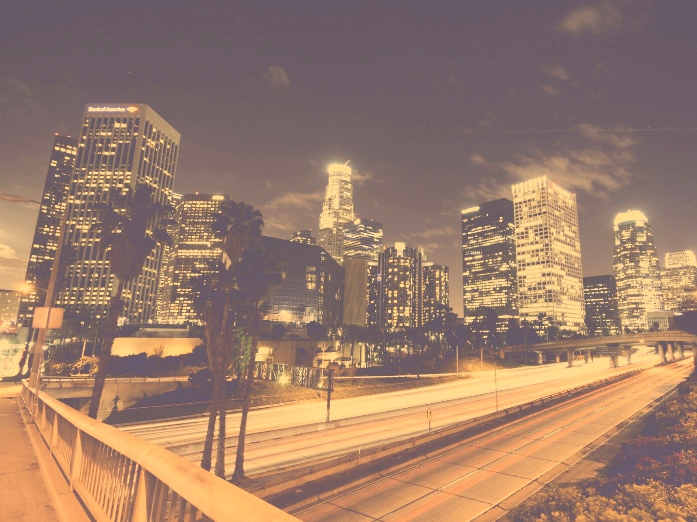 Ночной город обои