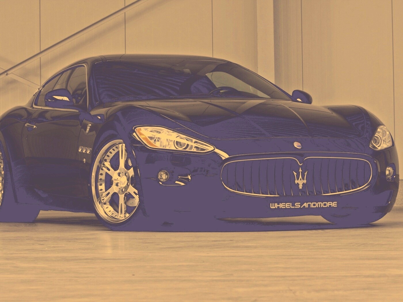 Черная мазерати Gran Turismo обои