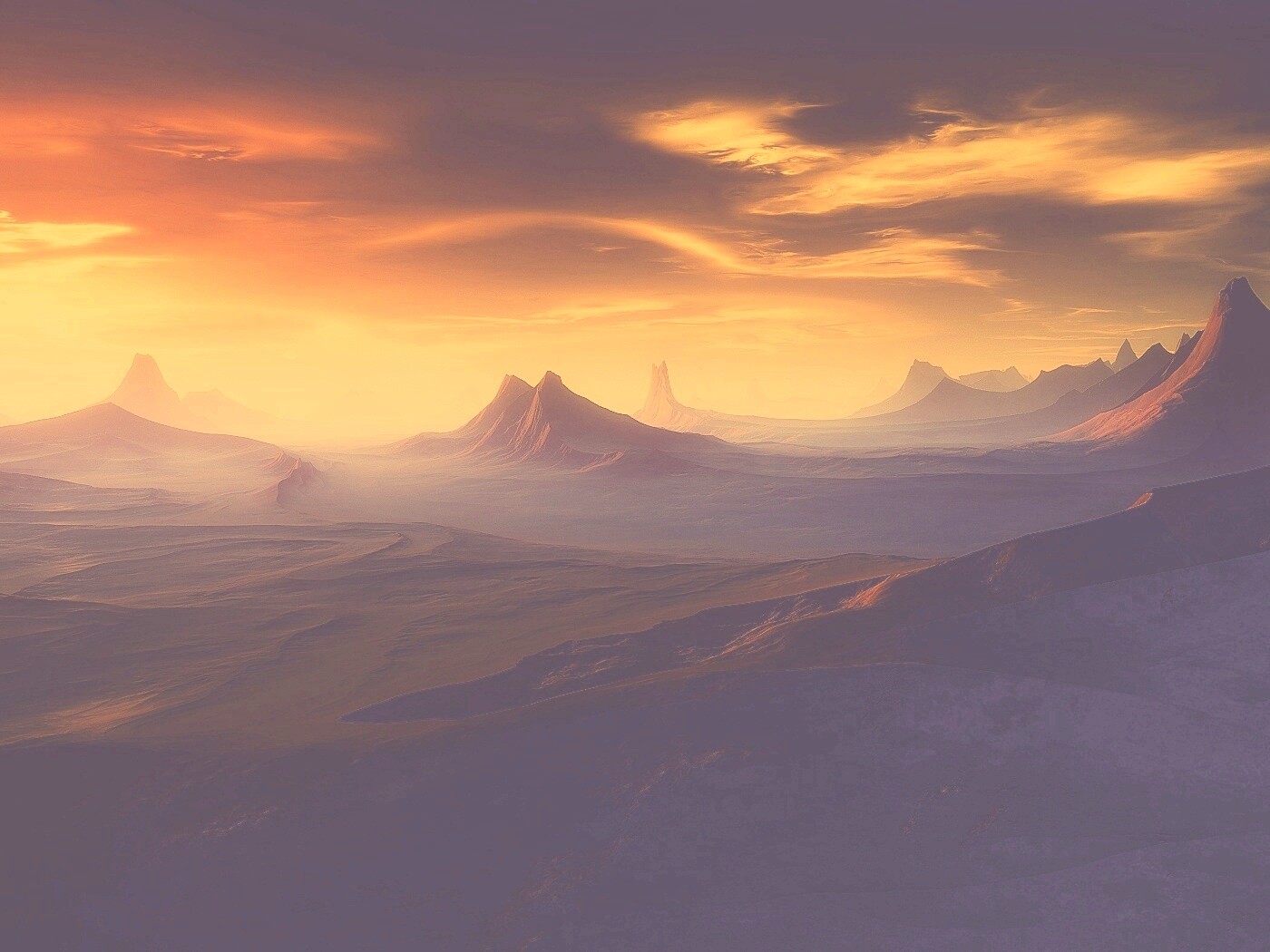 Инопланетный ландшафт обои