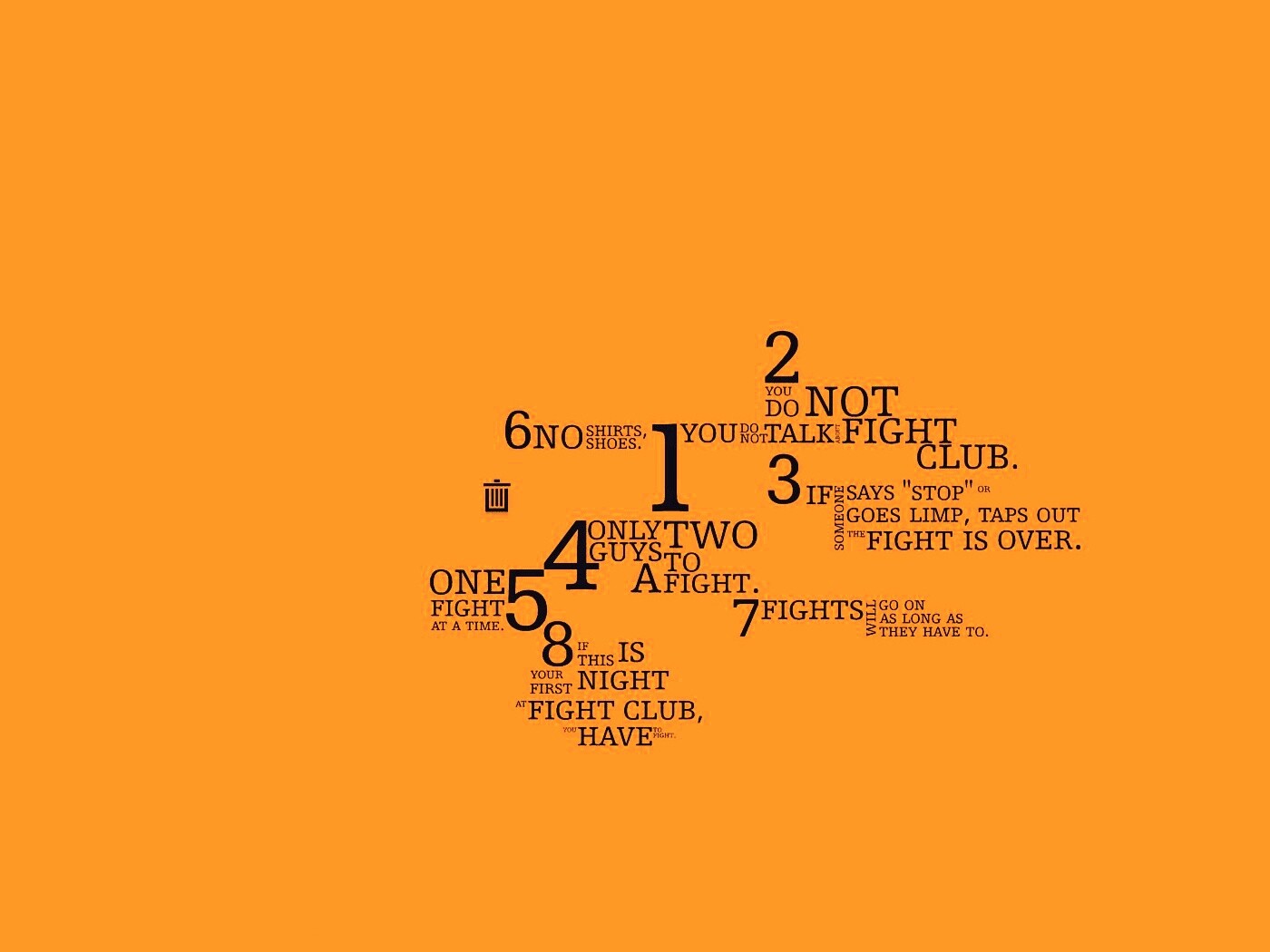 Правила бойцовского клуба обои