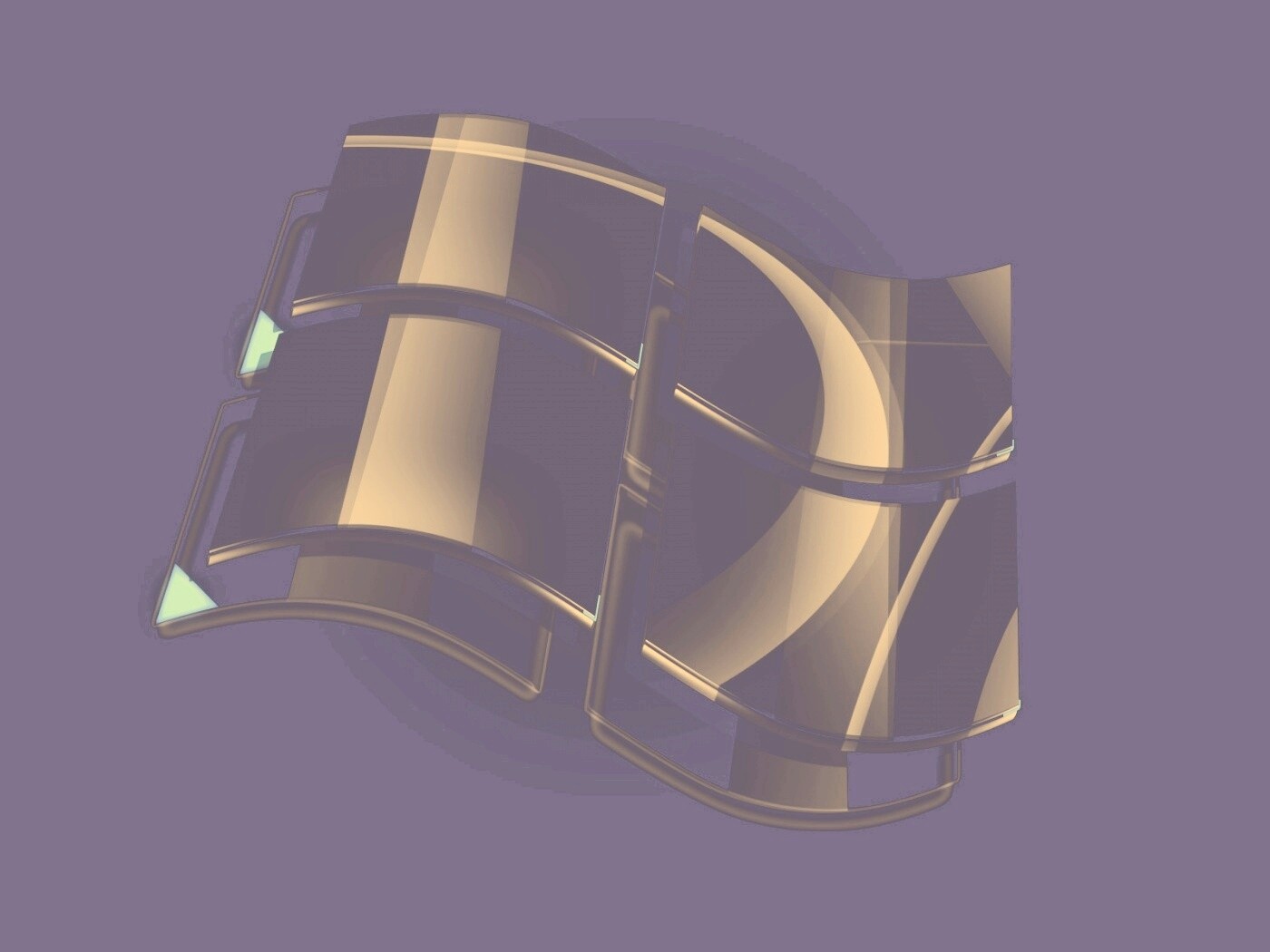 Стеклянный логотип Windows обои