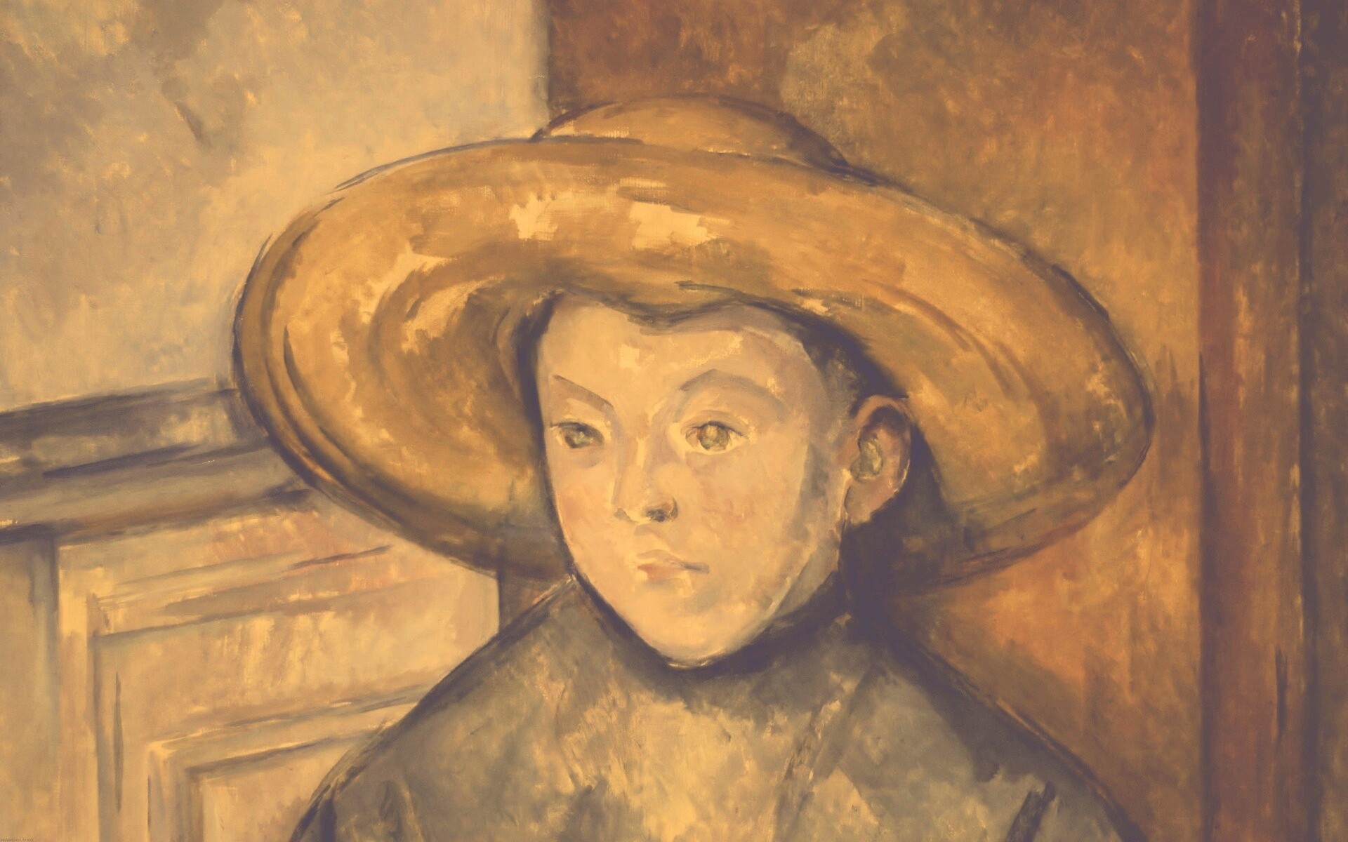 Мальчик в шляпе обои