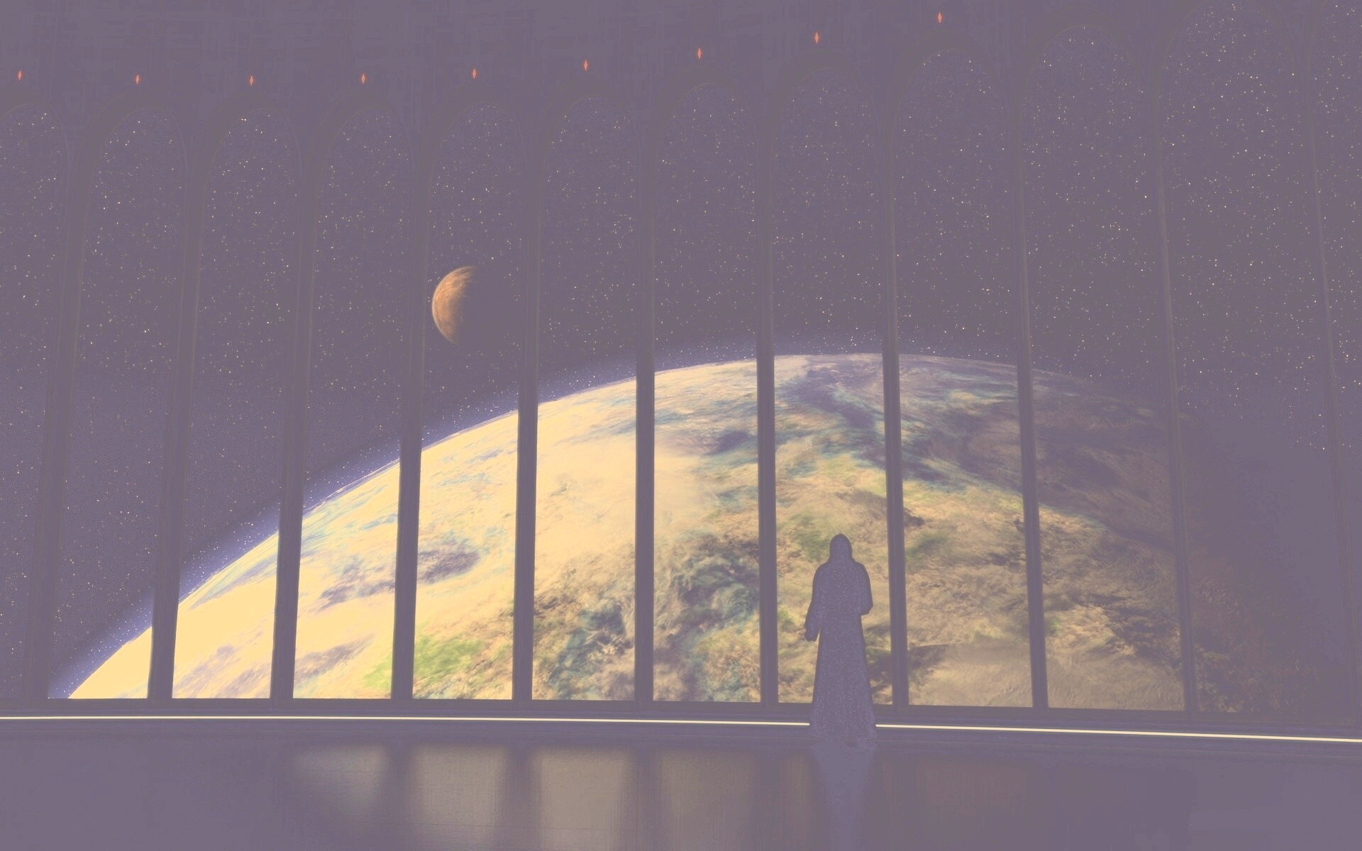 Вид на планету обои