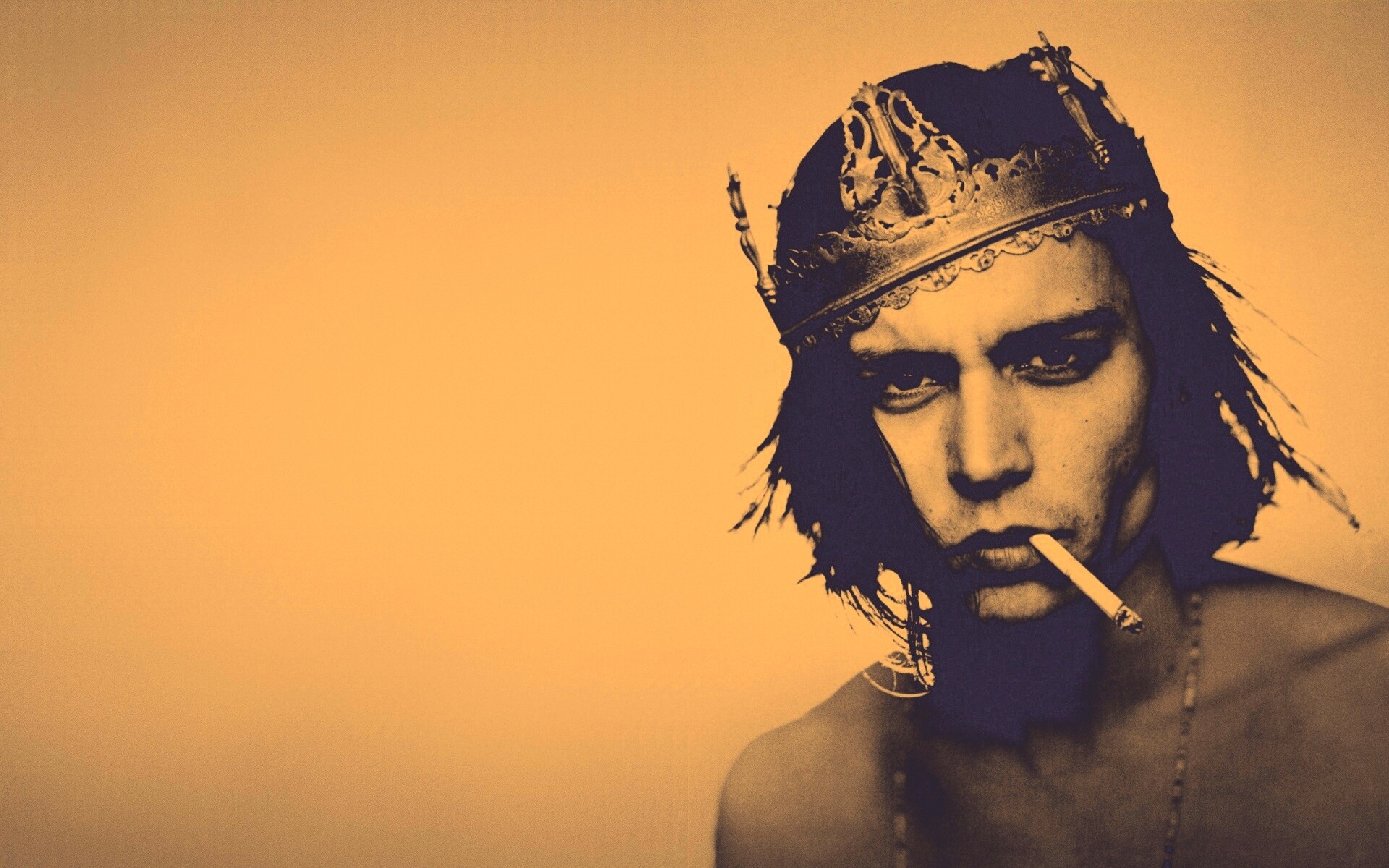 Джонни Депп в короне обои