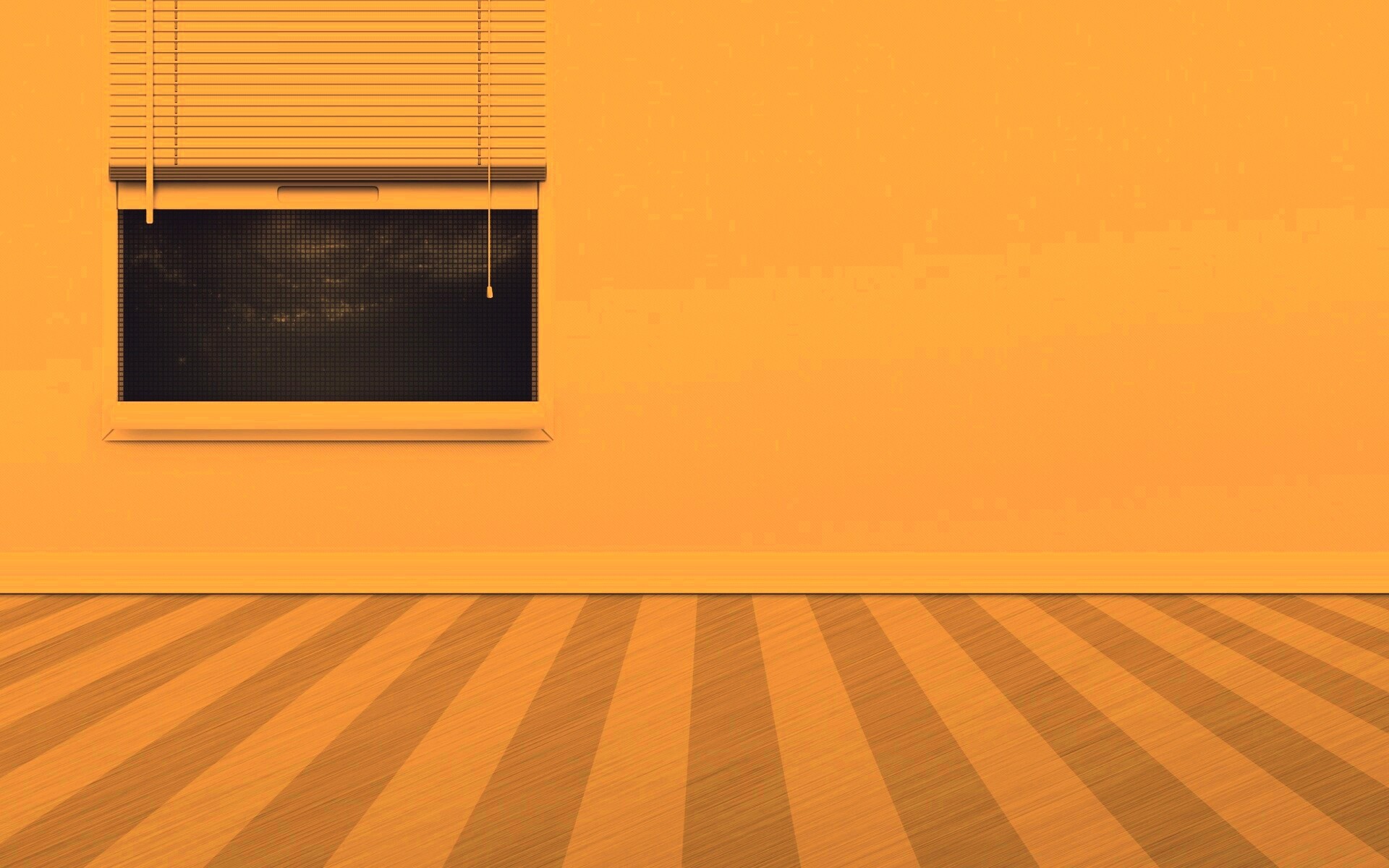 Полосатый пол и стечатое окно обои