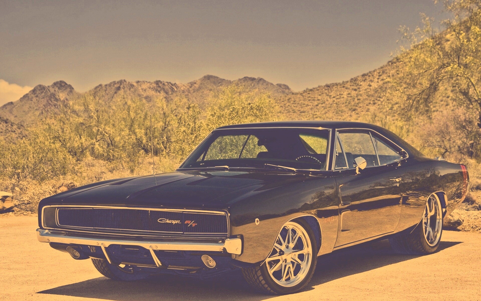 Черный Додж обои