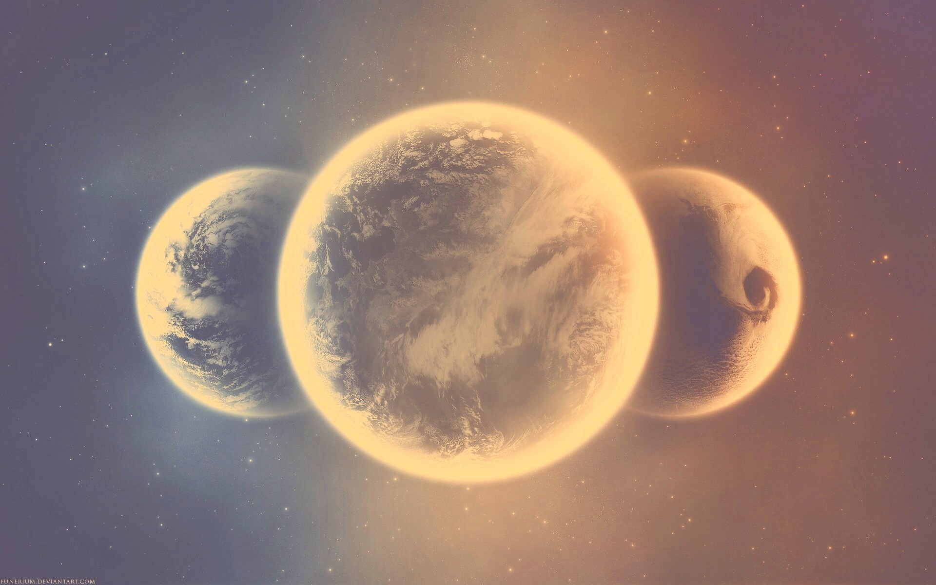 Три планеты обои