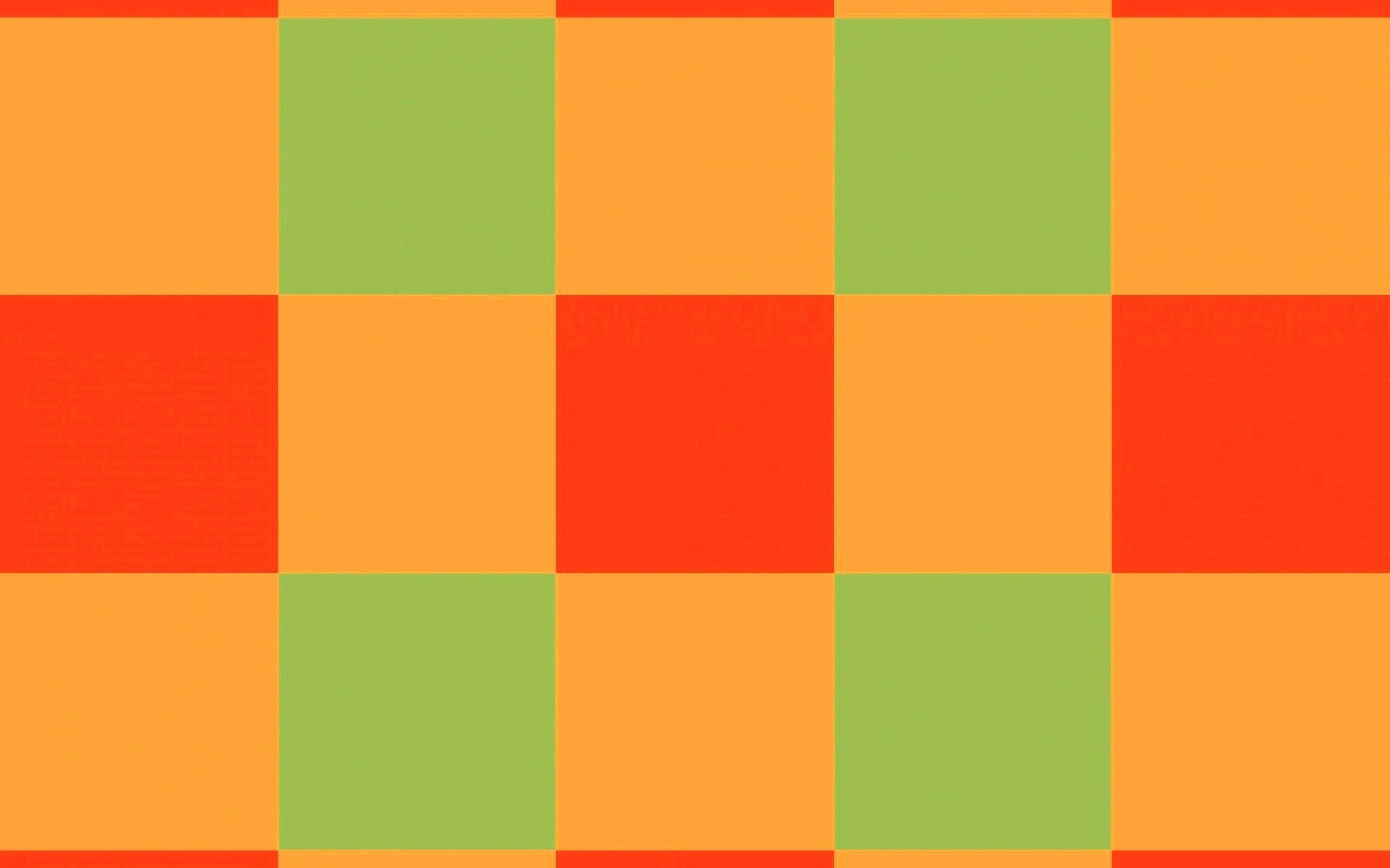 Оранжевые голубые и белые клетки обои