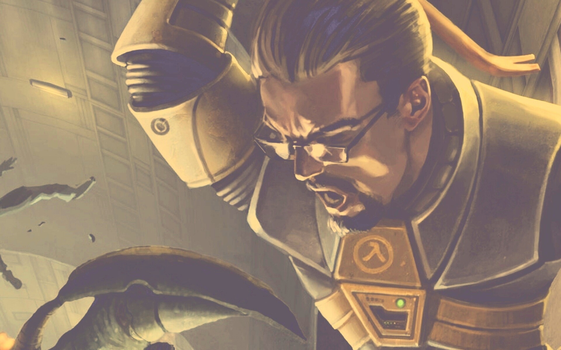 Рисованный Гордон Фримен обои