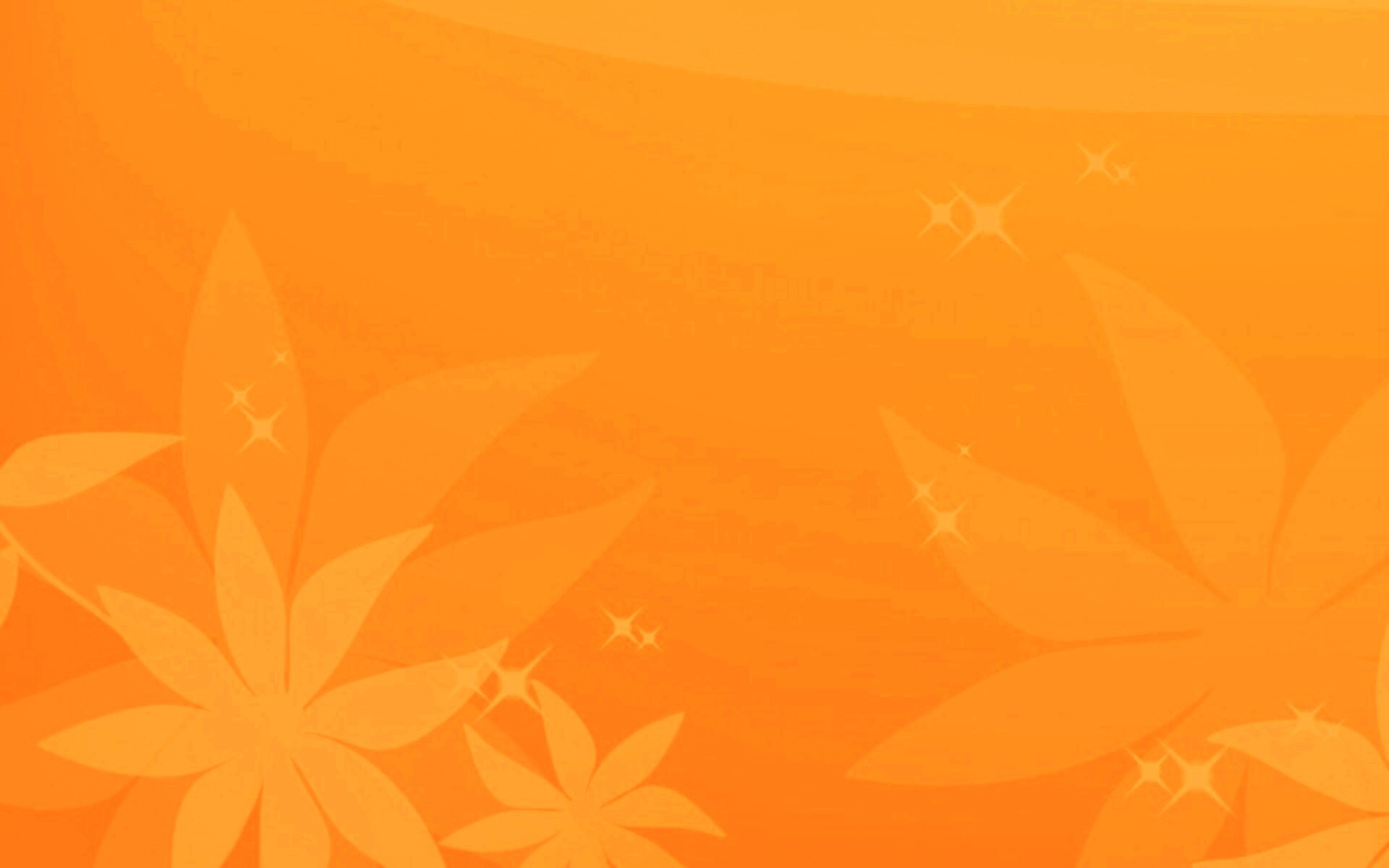 Оранжевый цветочный фон обои