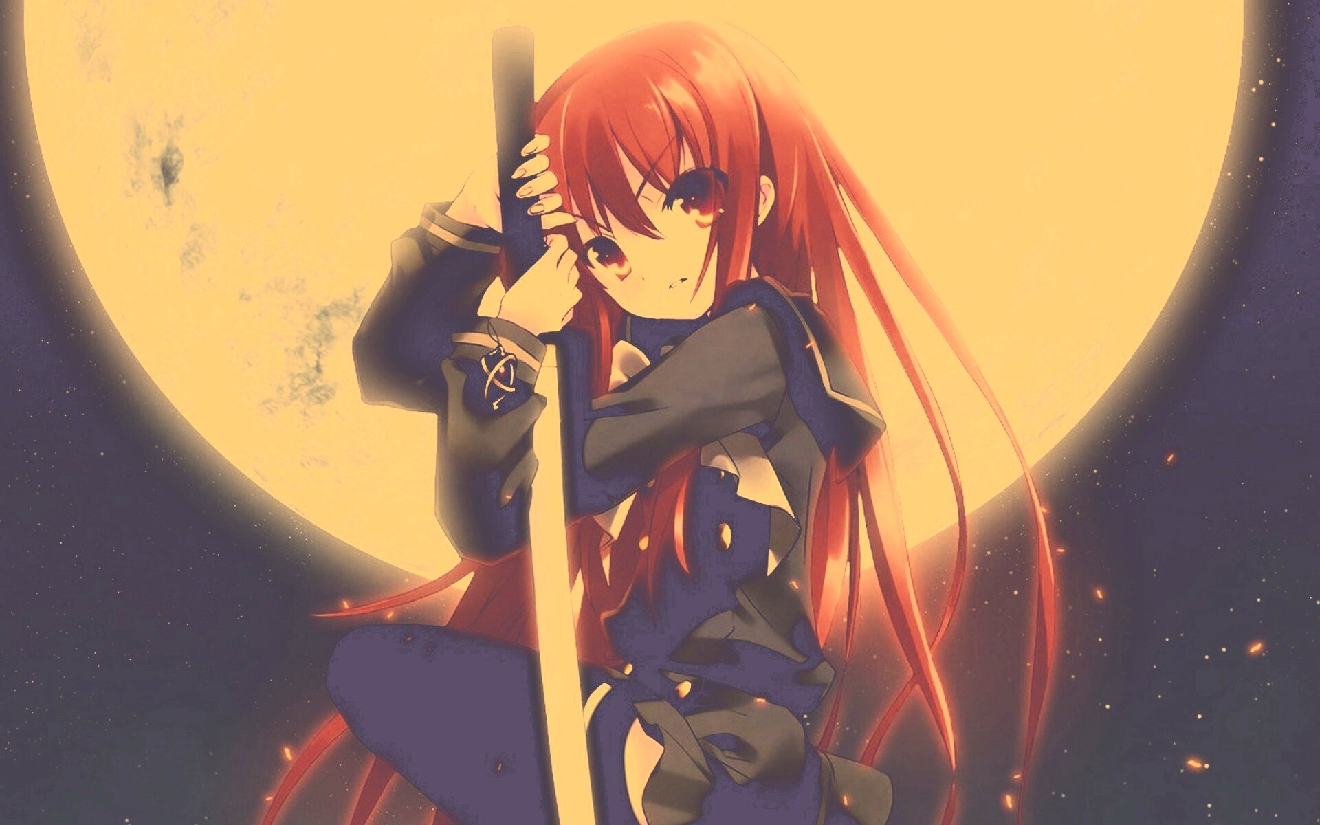 Девочка с катаной обои