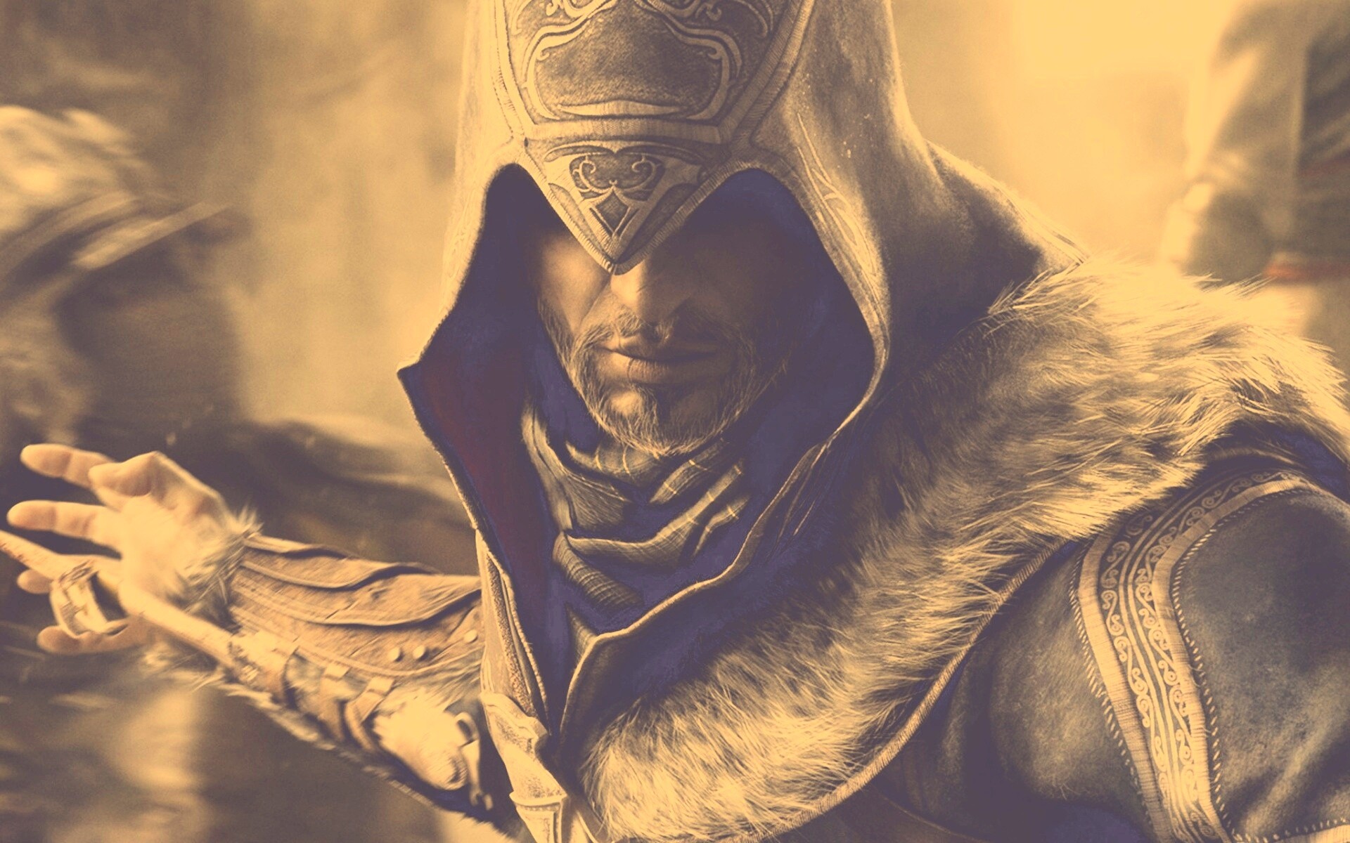 Ассасин перед атакой обои