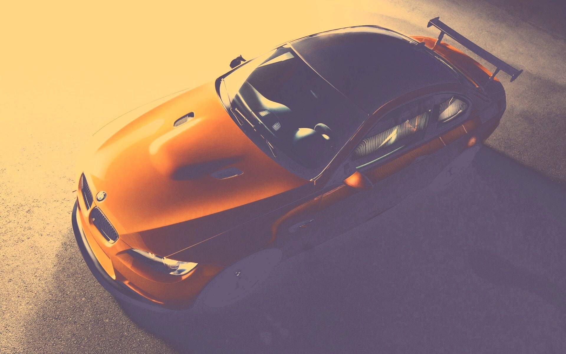 Оранжевый BMW обои