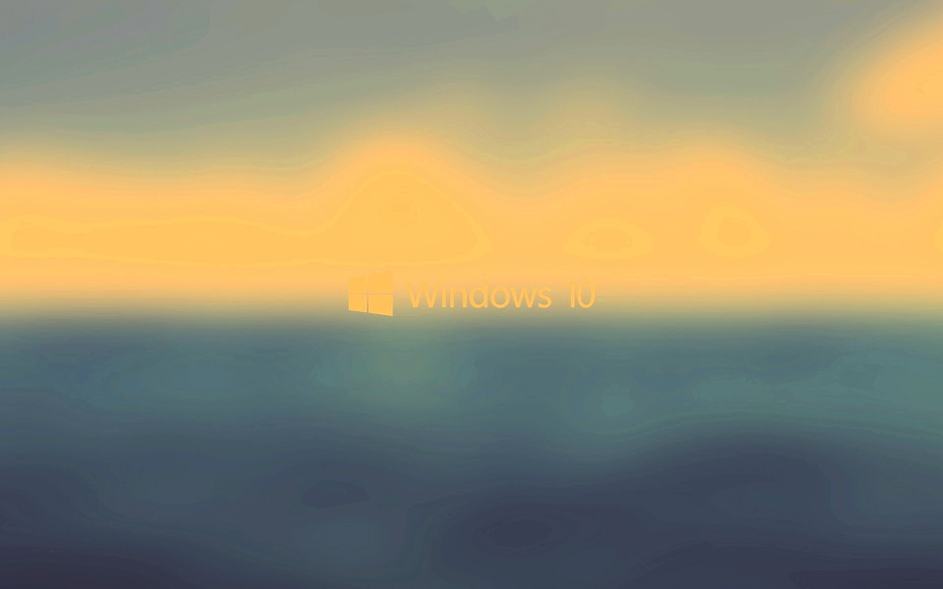 Windows 10 на синем фоне обои