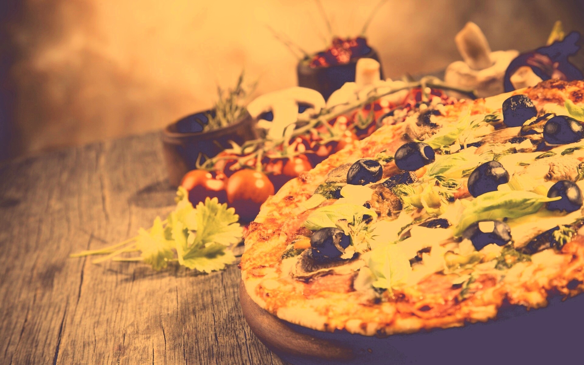 Аппетитная пицца обои
