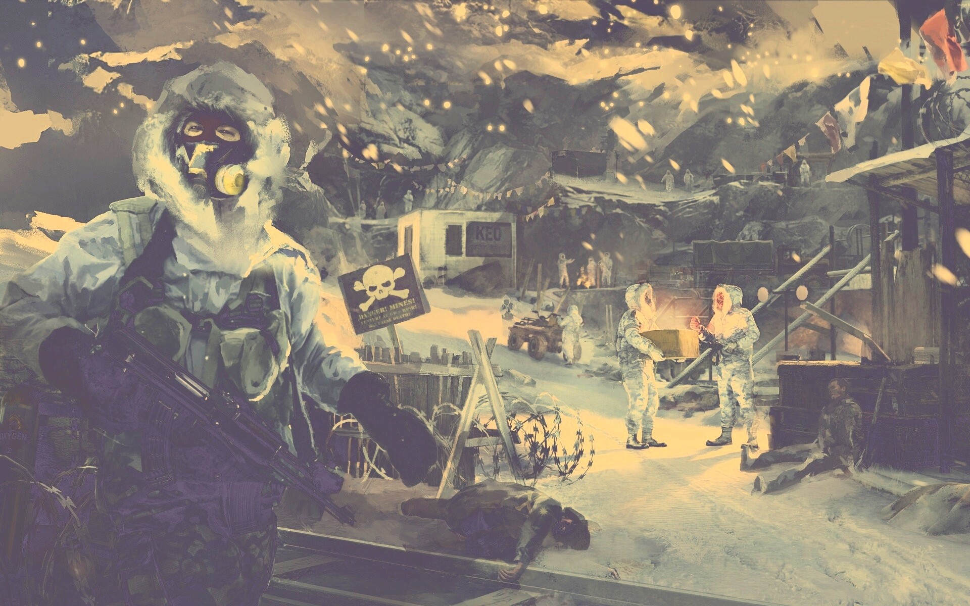 Снежно и опасно обои