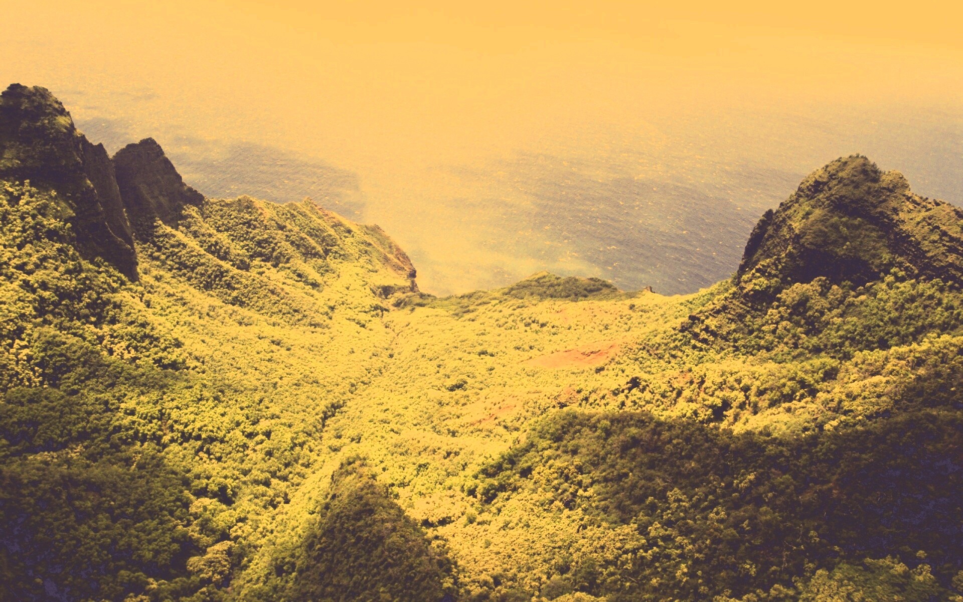 Горный пейзаж обои