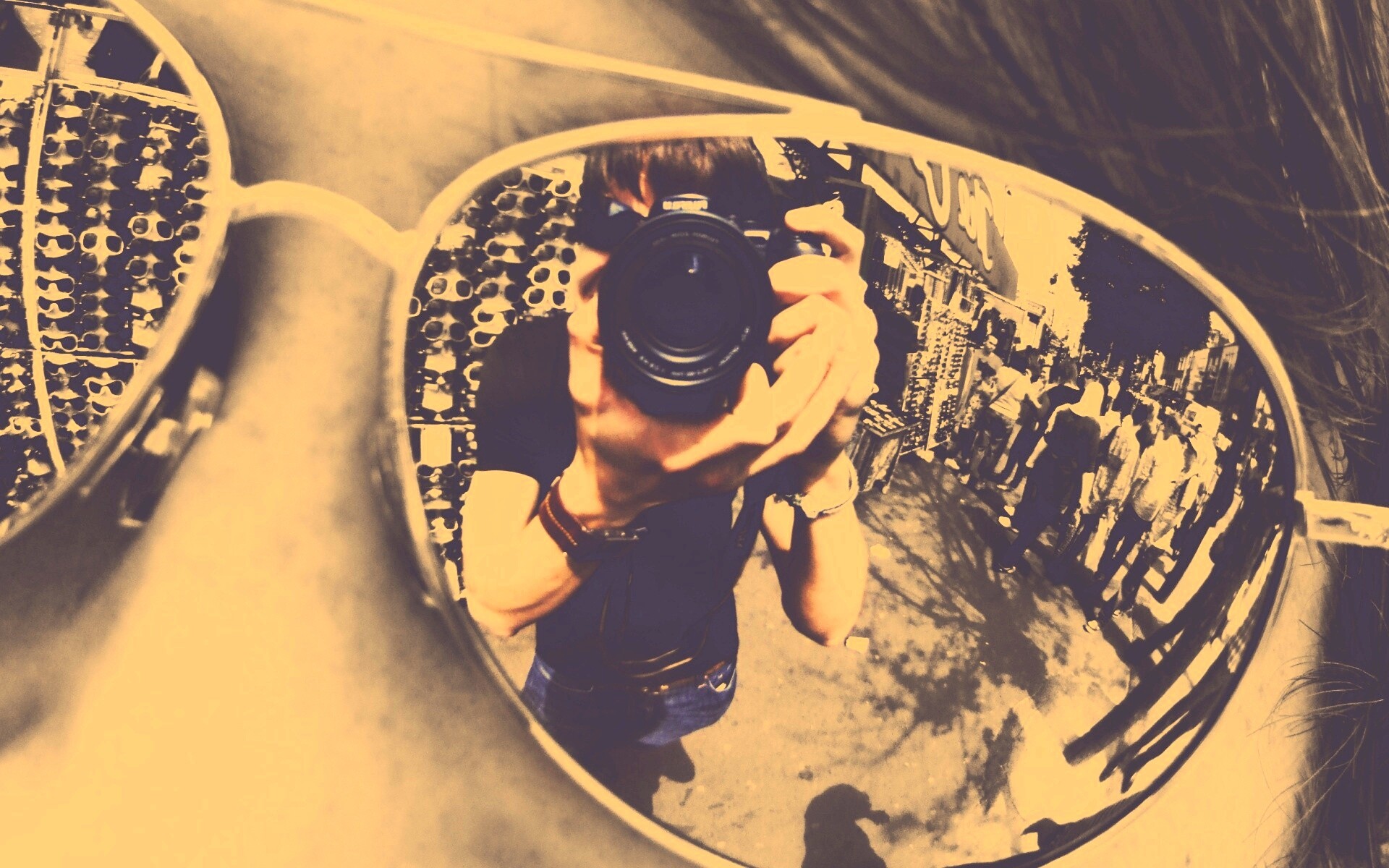 В очках обои