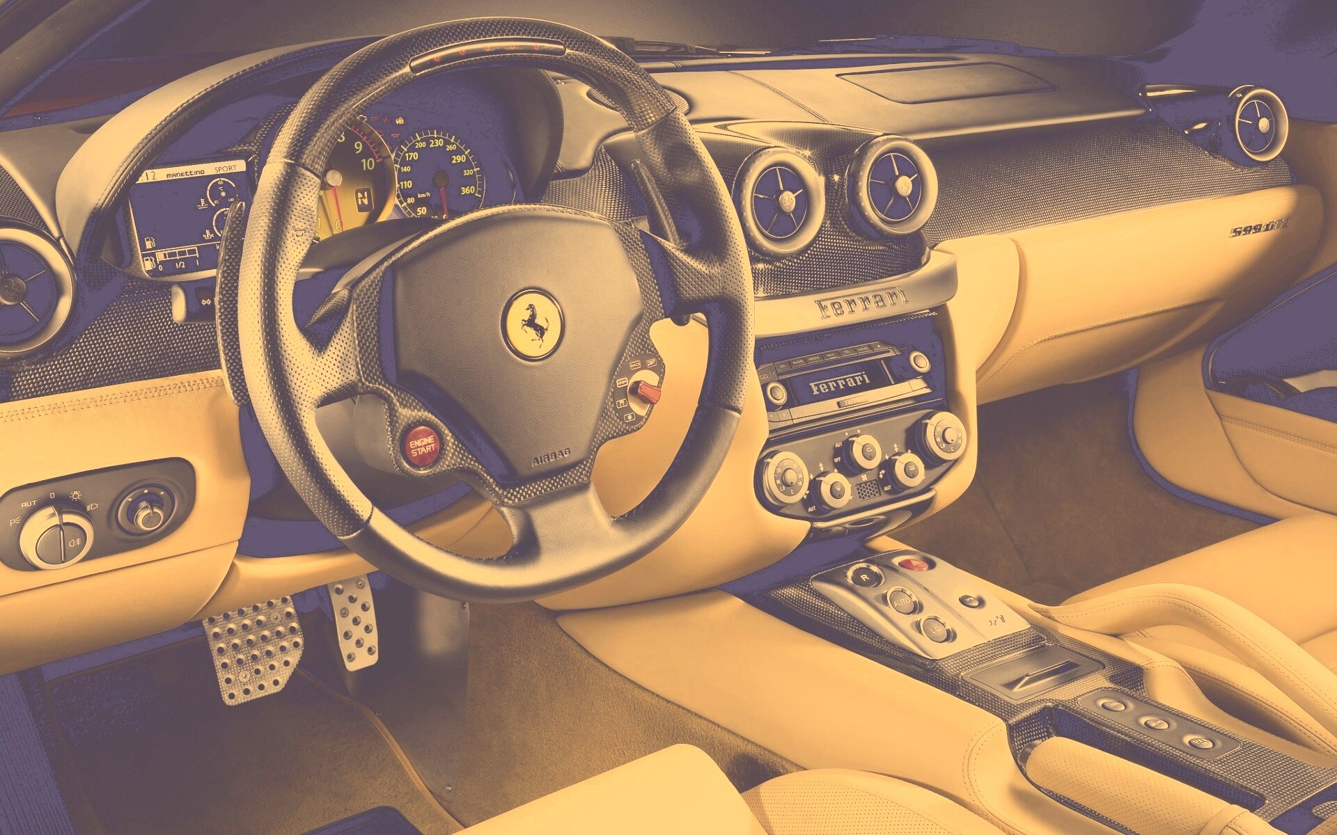 Салон феррари обои