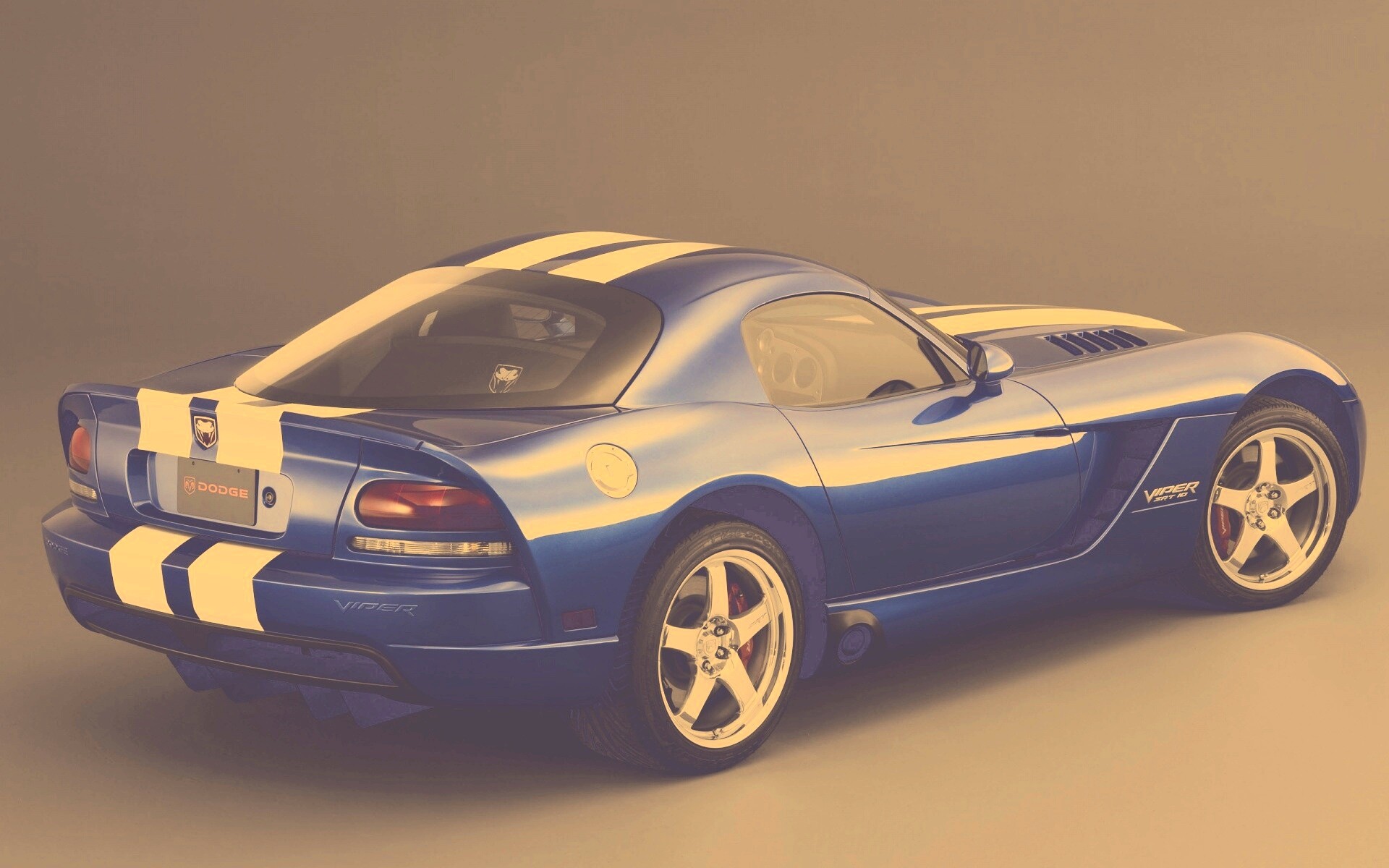 Синий Dodge Viper обои