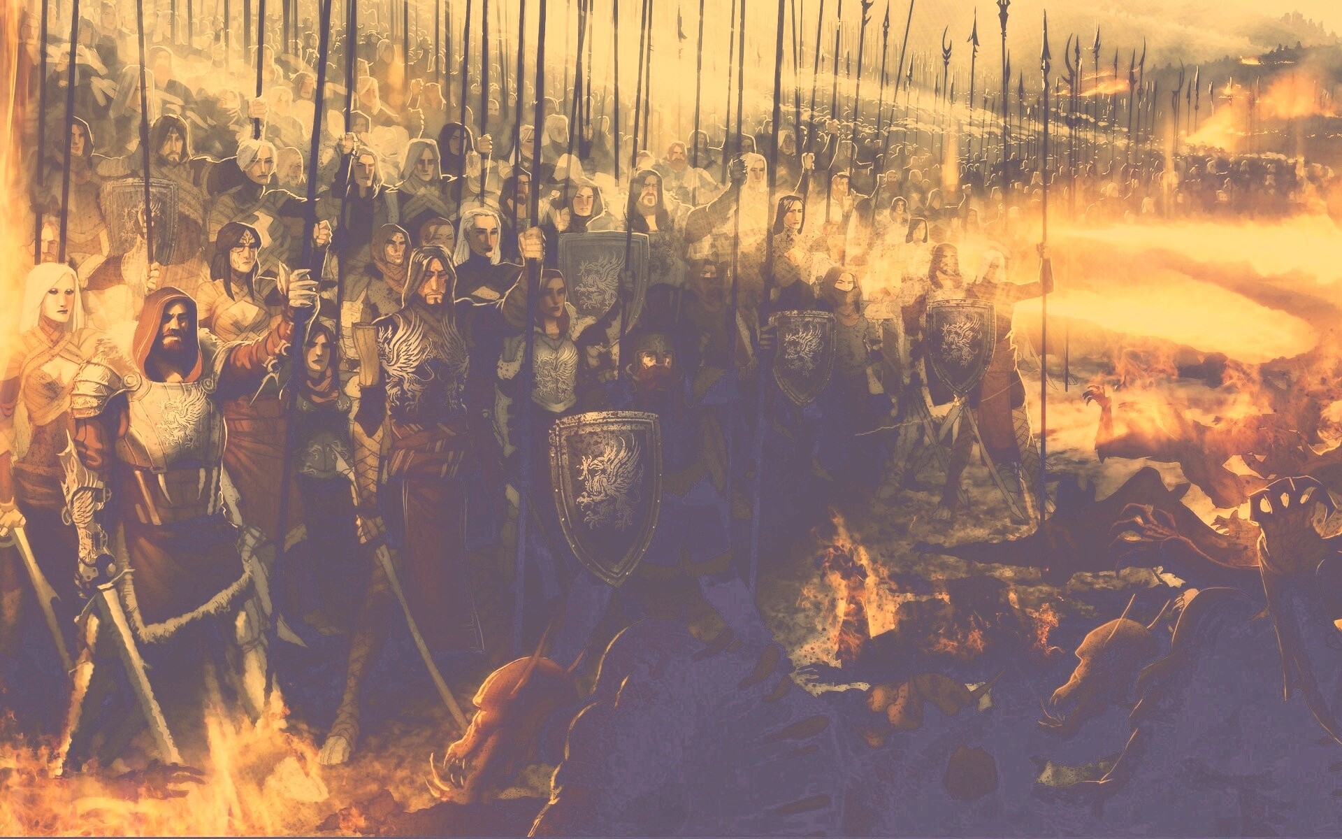 Борьба против порождений тьмы обои