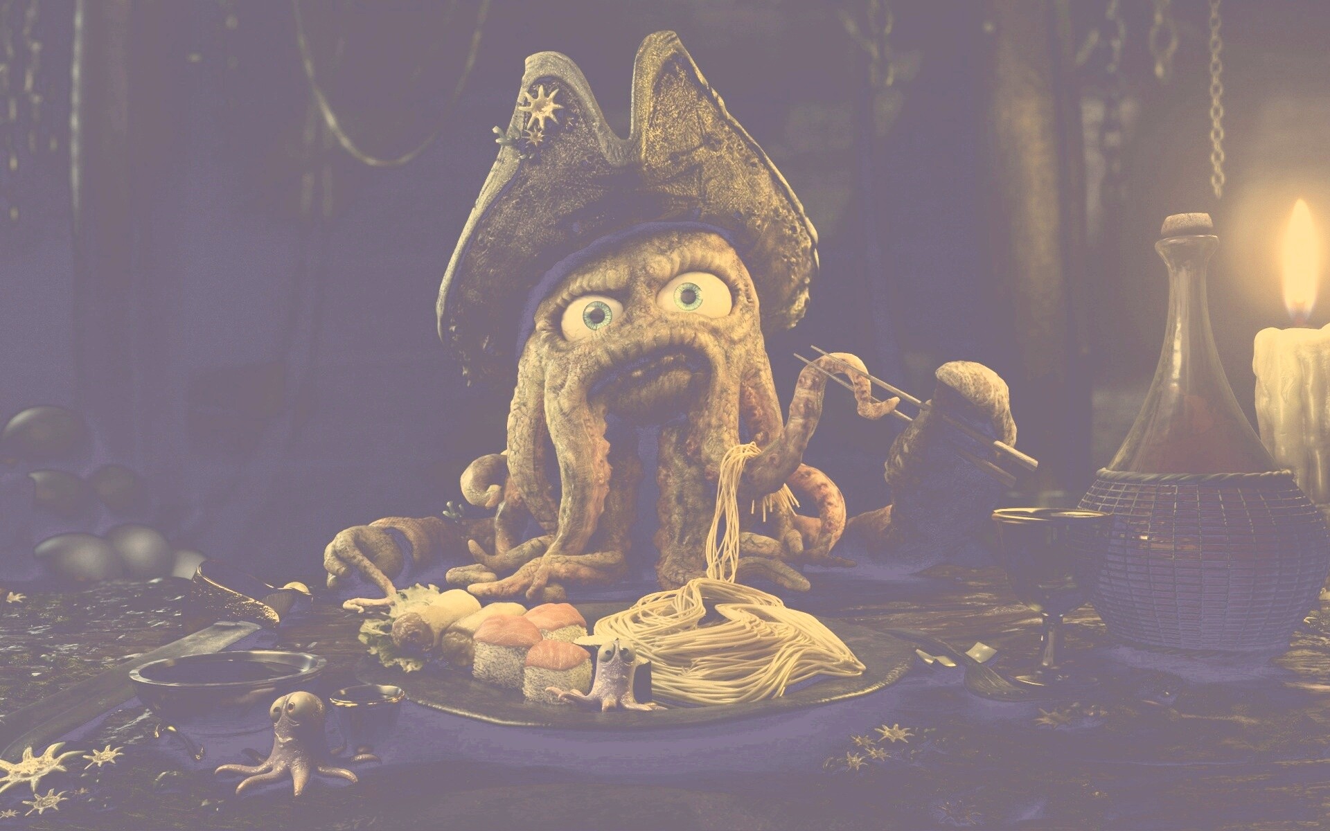 Мультяшный Дэви Джонс обои