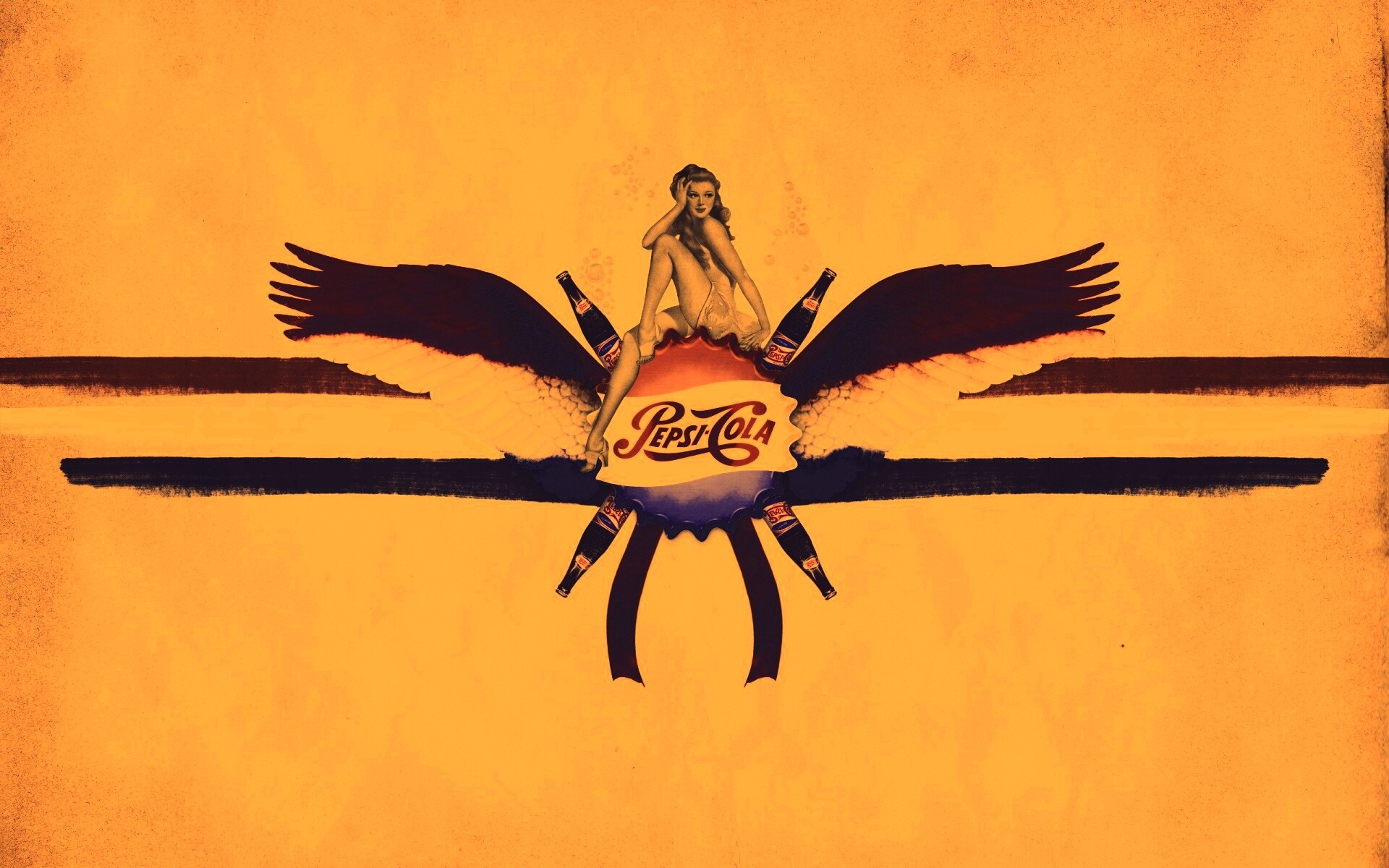 Пепси-Кола в стиле ретро обои