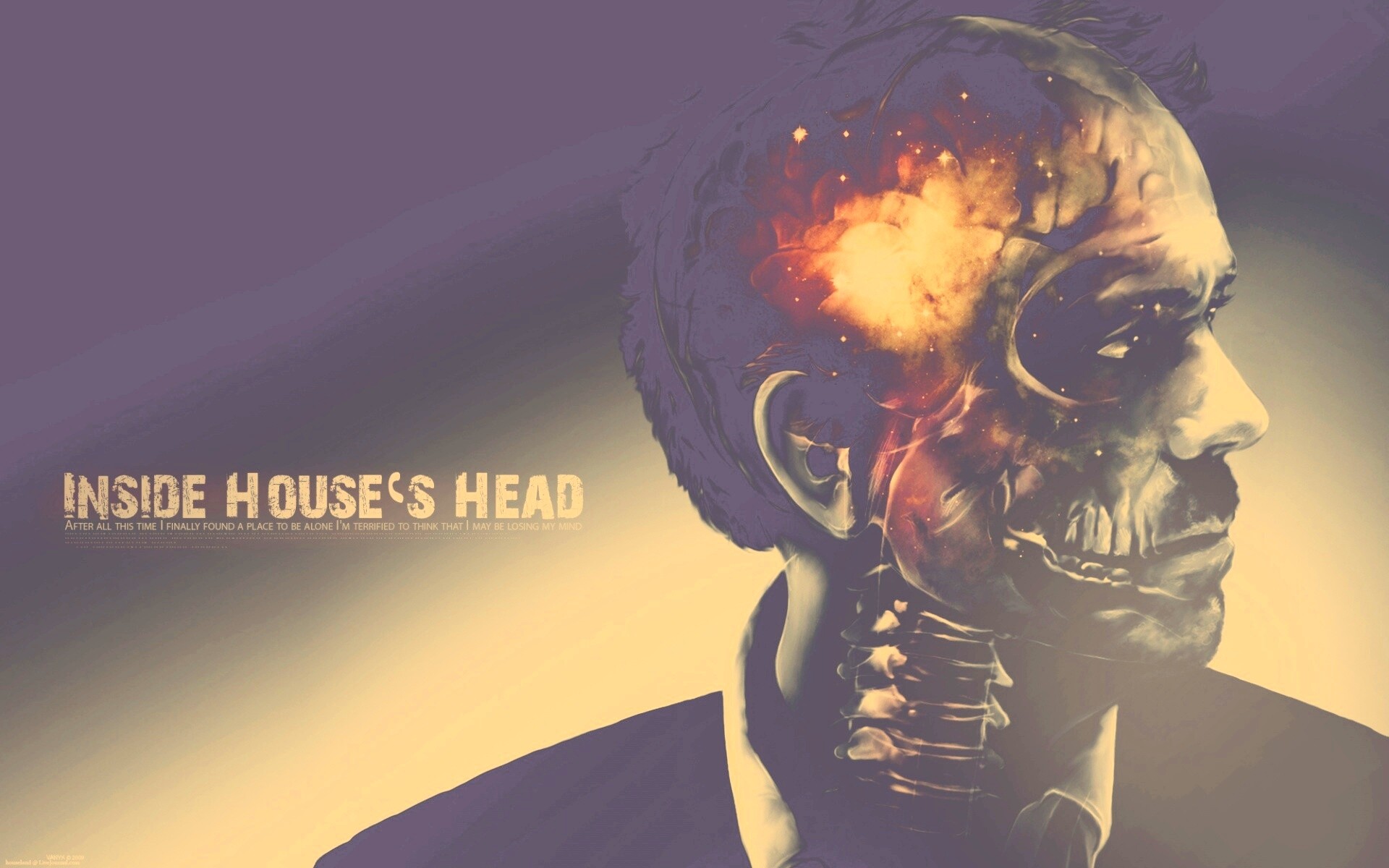 В голове Хауса обои
