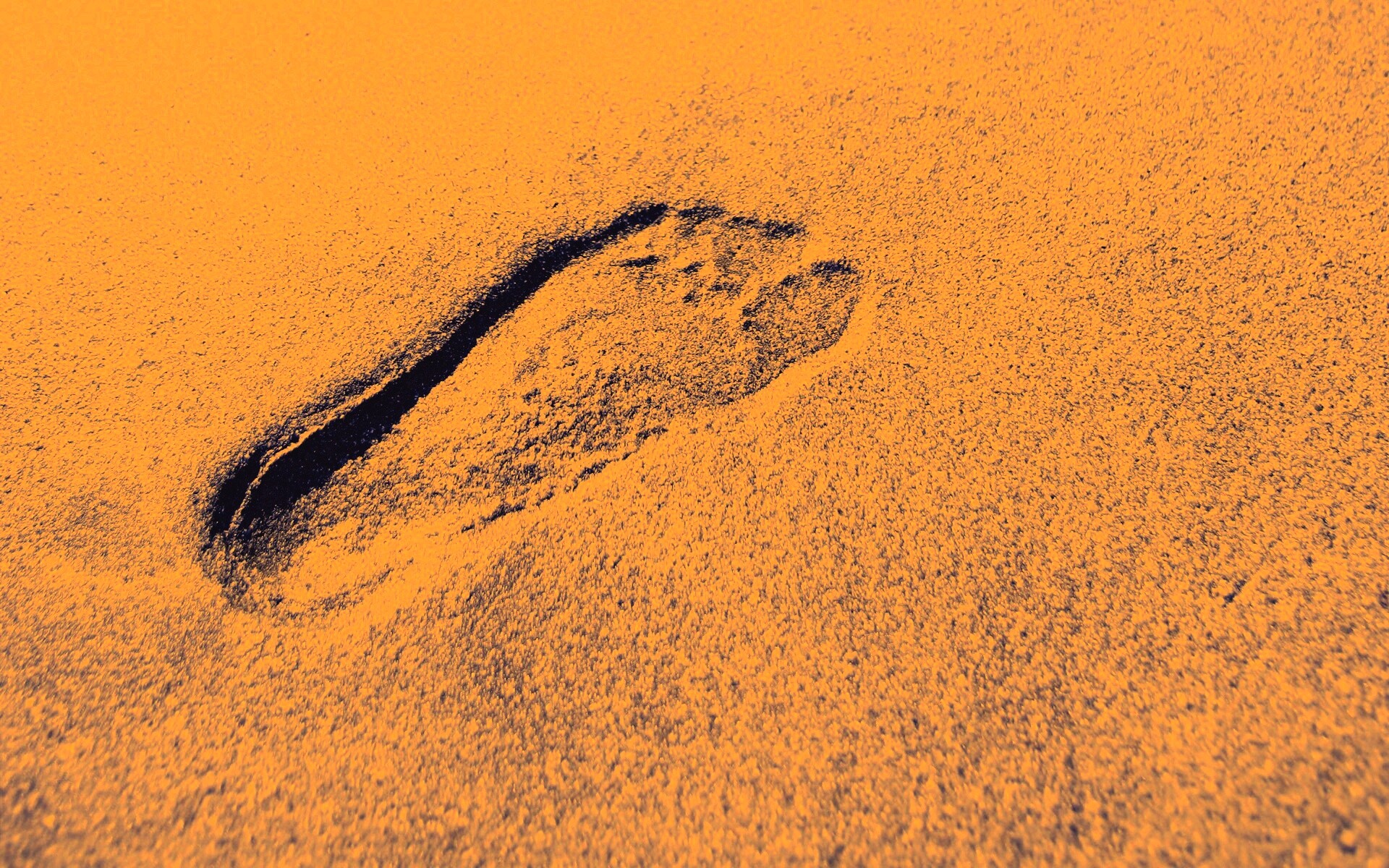 Отпечаток ноги обои