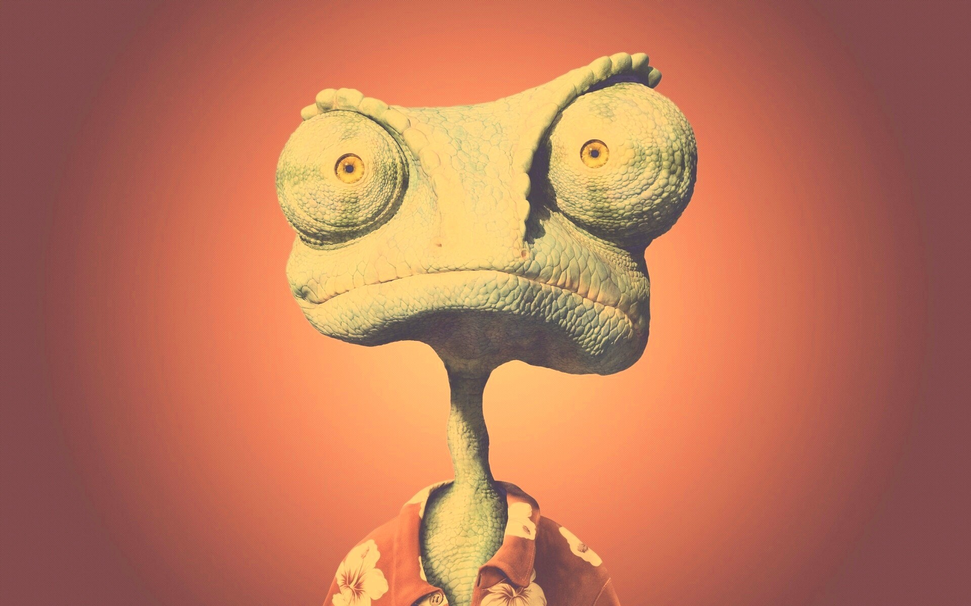 Ранго на красном фоне обои