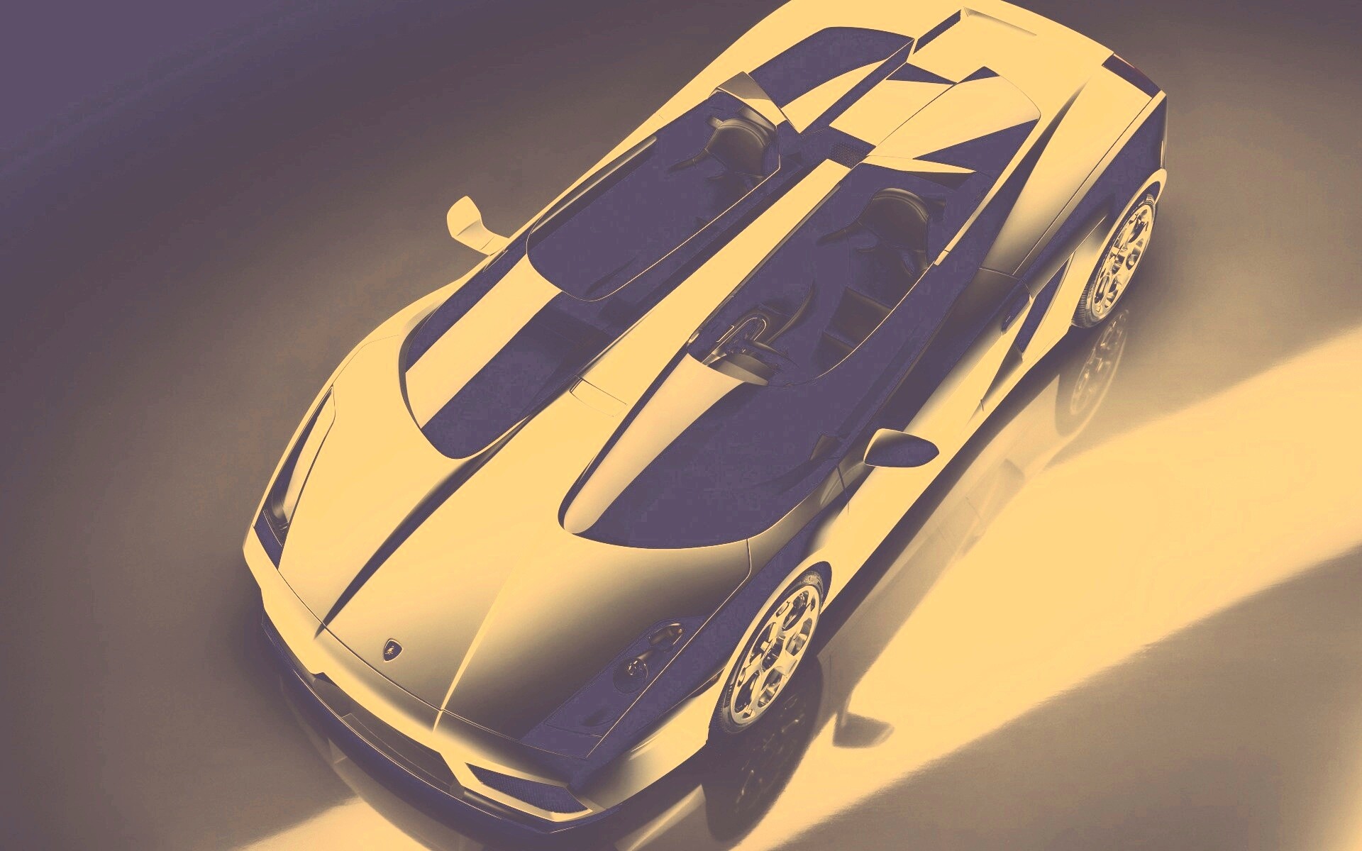 Светло-серый Lamborghini обои