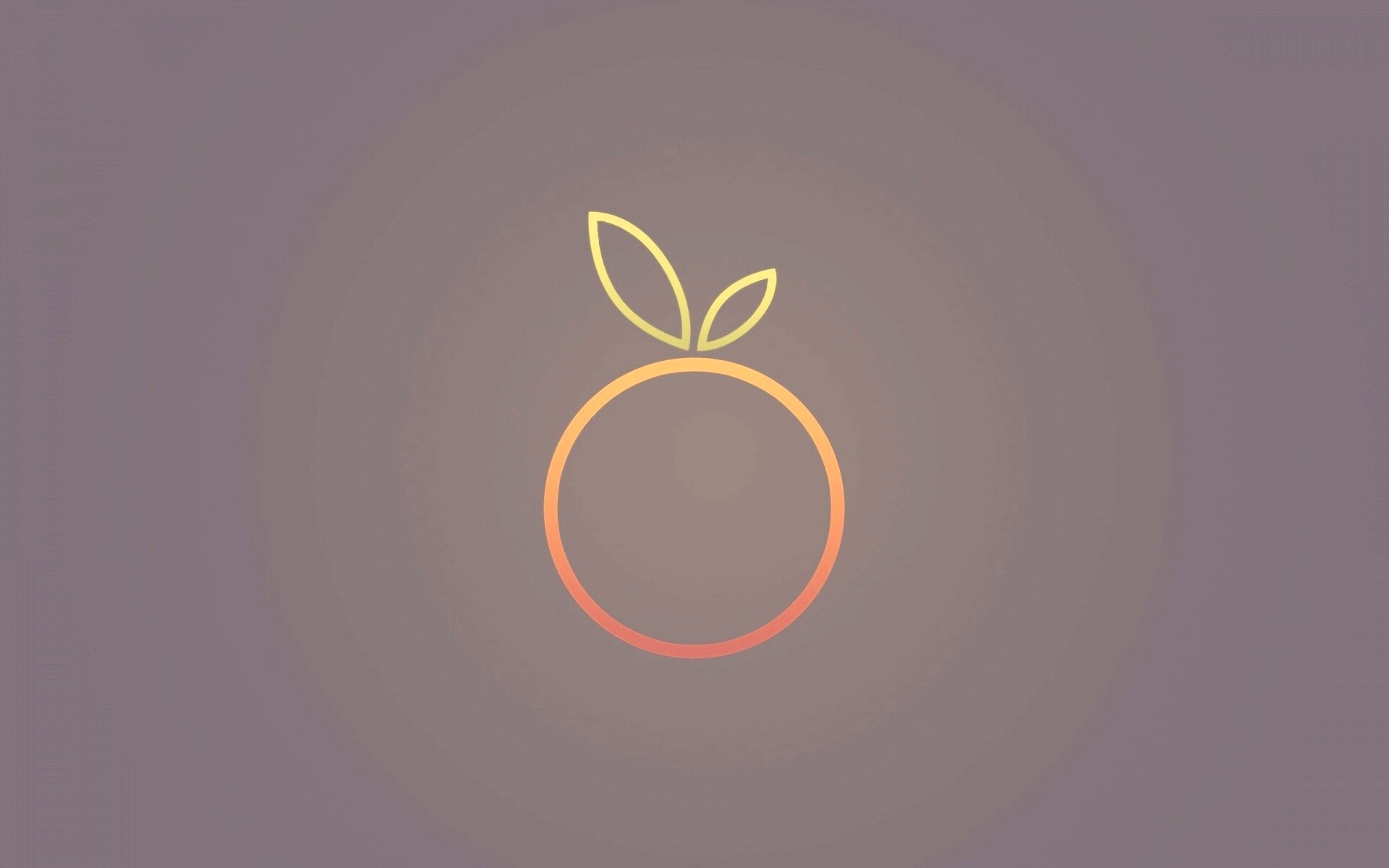 Стилизованная апельсинка обои