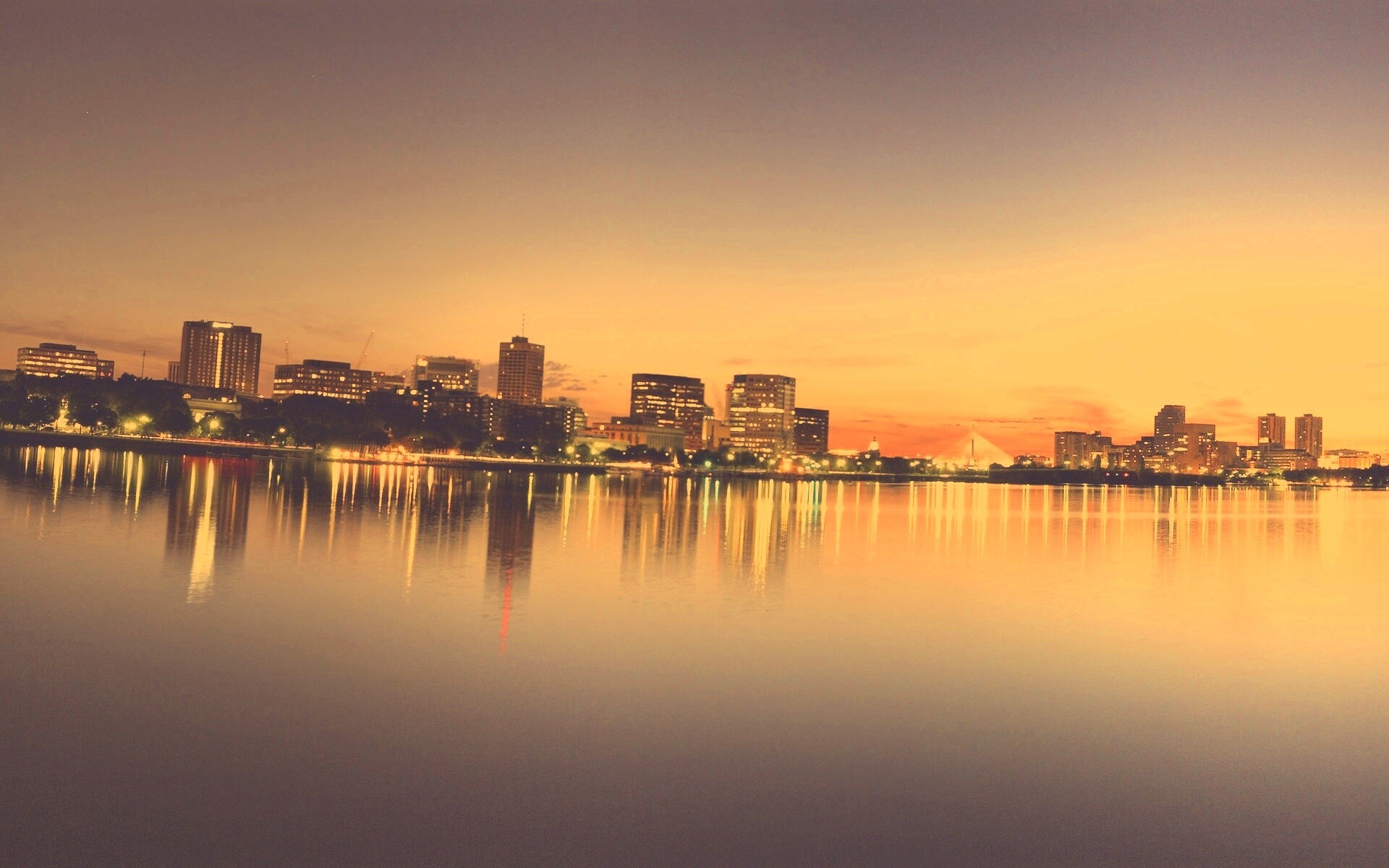 Панорама Бостона обои