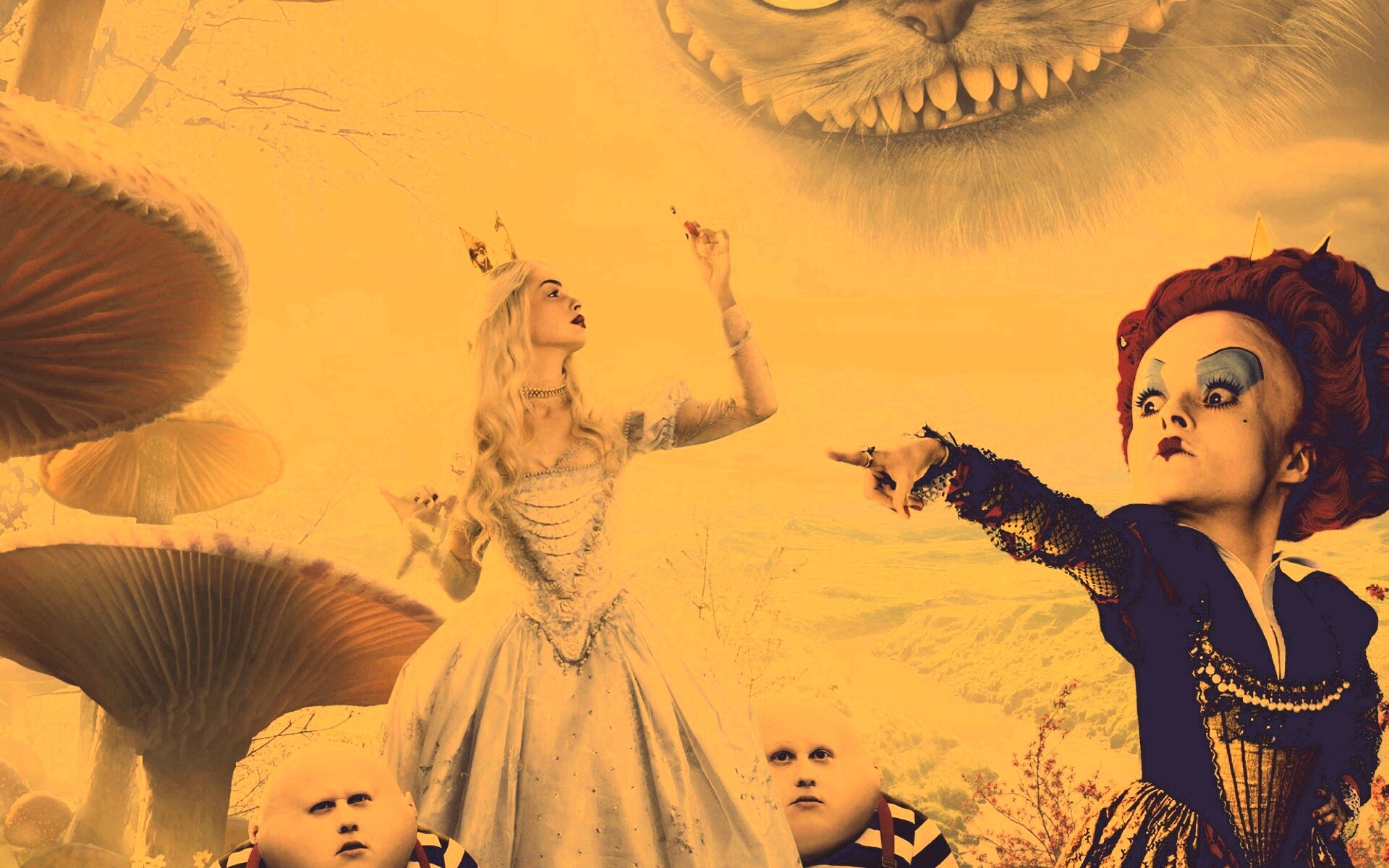 Персонажи из "Алиса в стране Чудес" обои