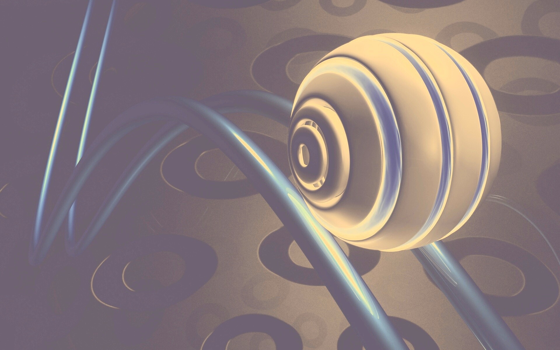 Шарик на рельсах американских горок обои