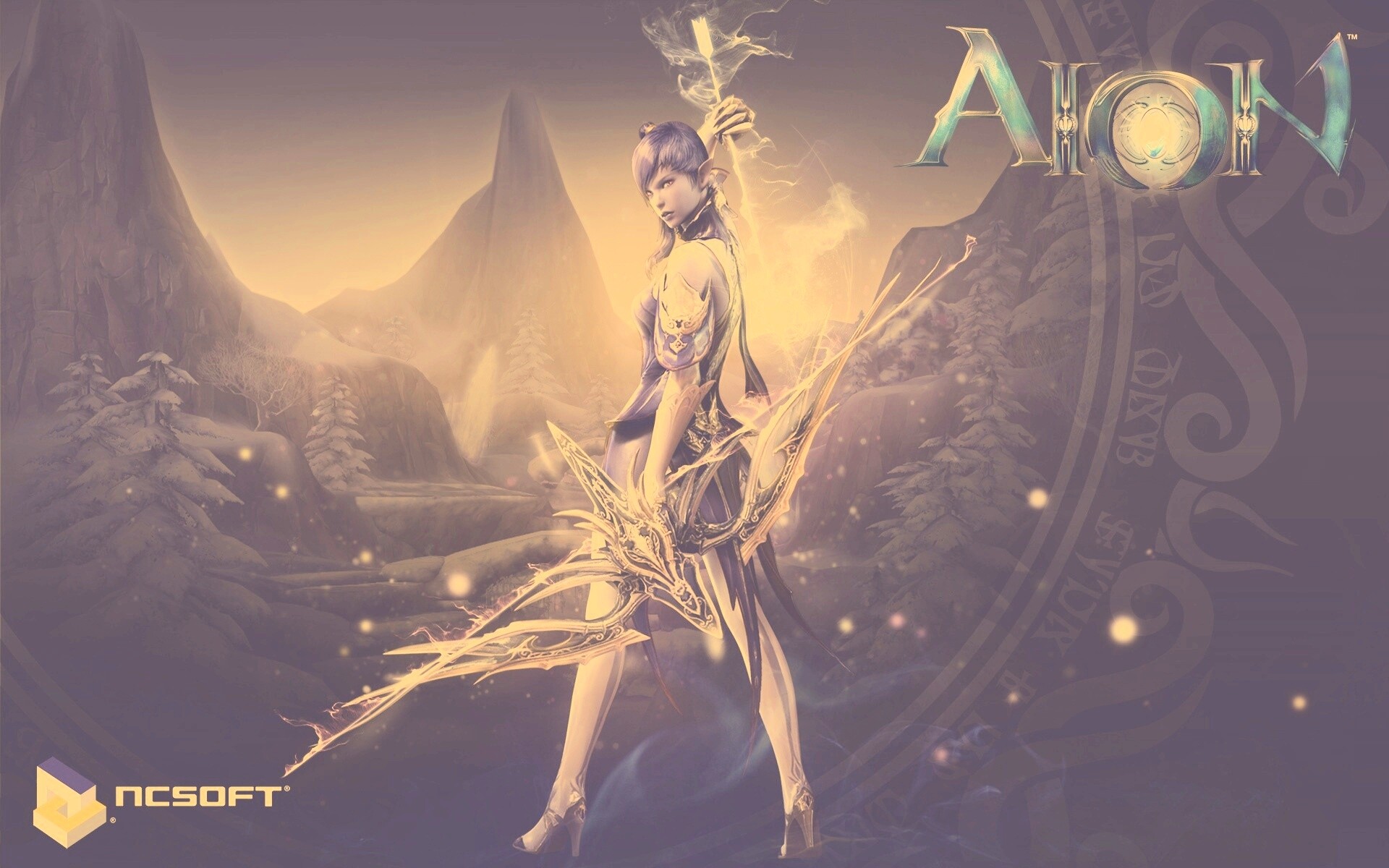 Эльфийка из Aion обои